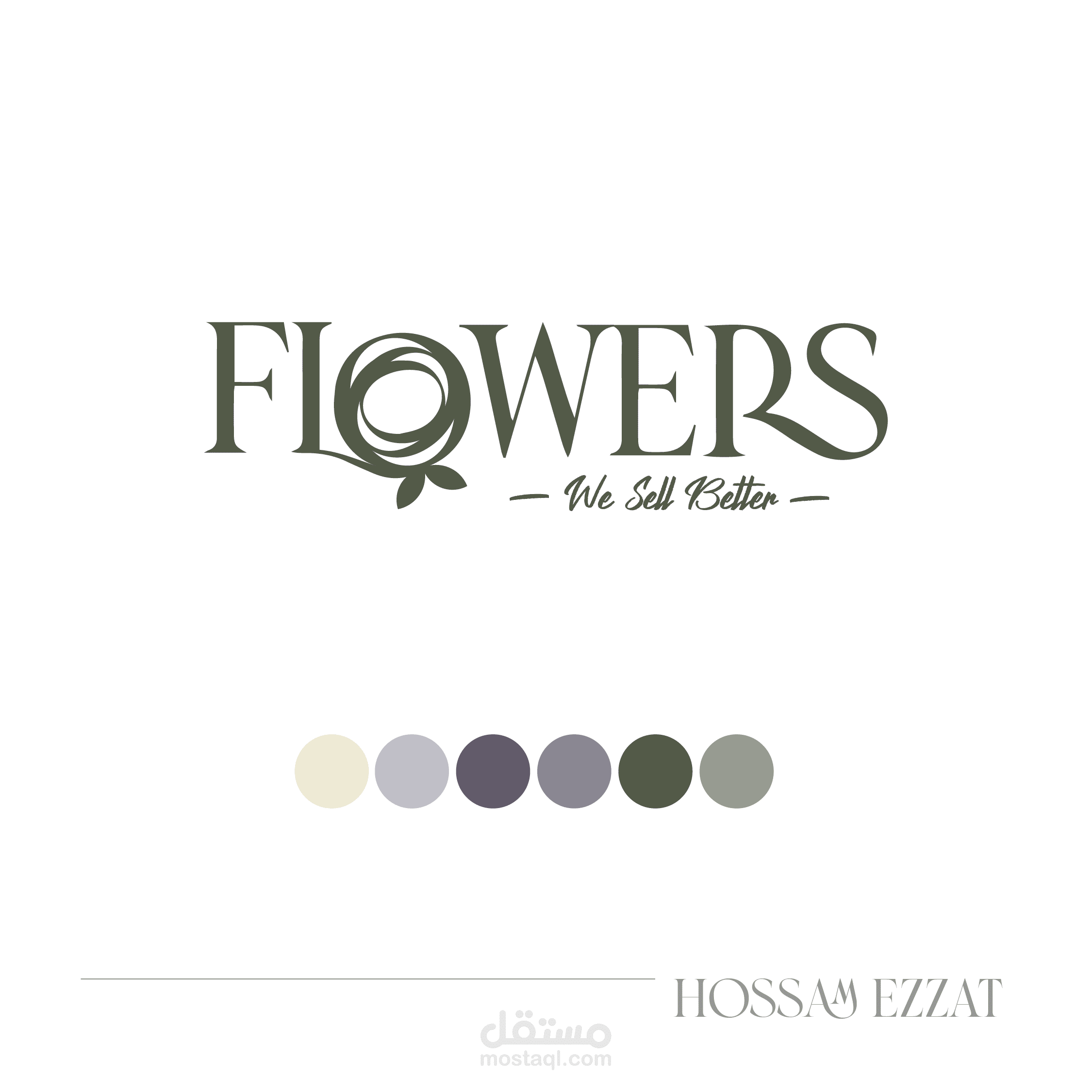 Flowers shop logo