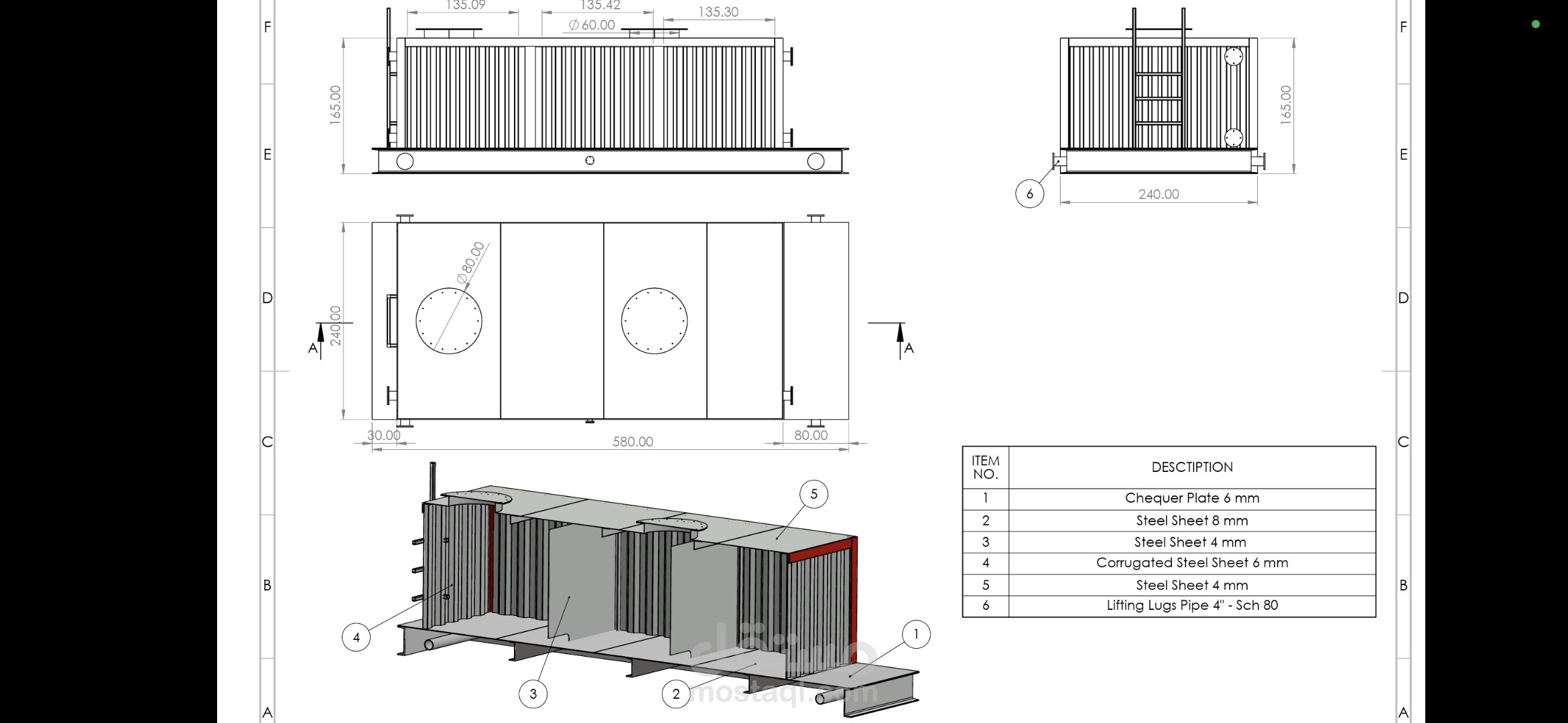 أعمال الرسومات الهندسية والتصميم ثلاثي الأبعاد (3D Design & Drafting)
