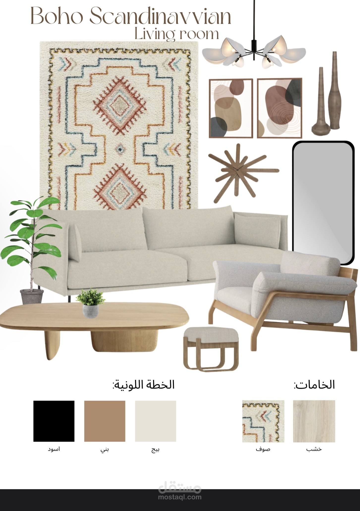 مود بورد لغرفة في منزل