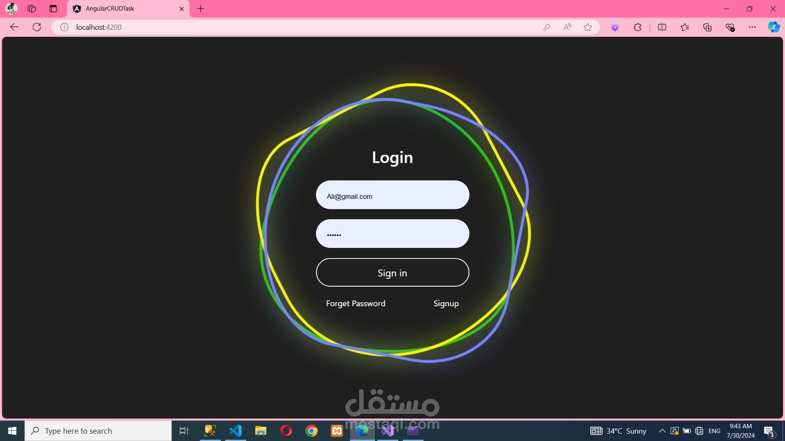 مشروع متكامل لانشاء موقع ويب