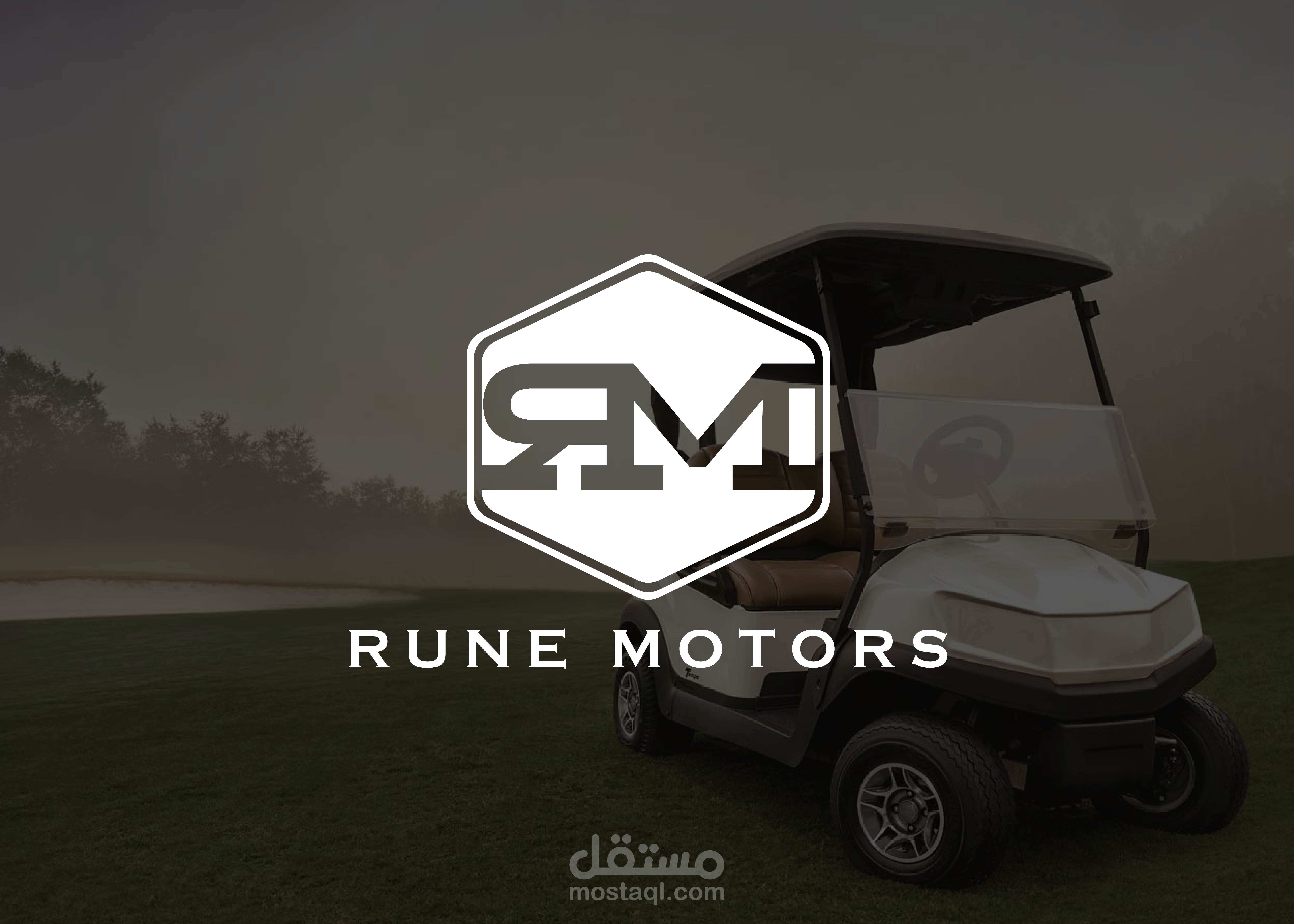 تصميم لوغو و هوية بصرية لRUNE Motors