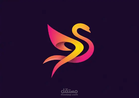 انشاء لوغو خاص عبارة عن شكل بطة