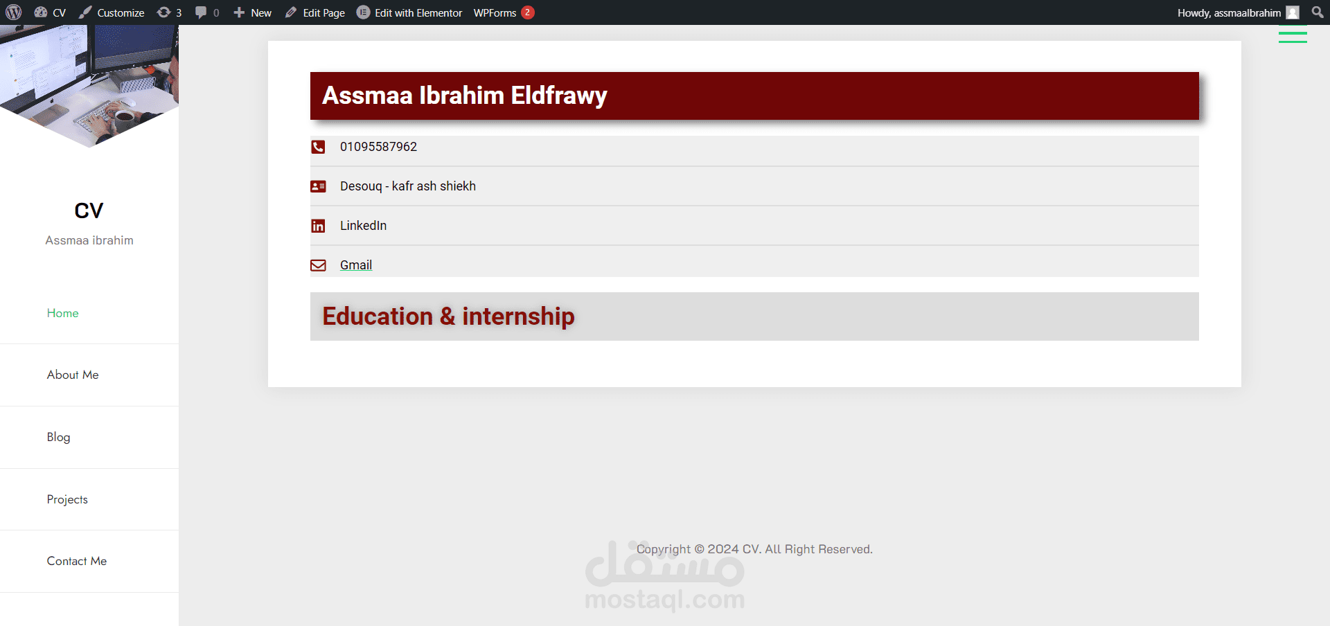 cv website