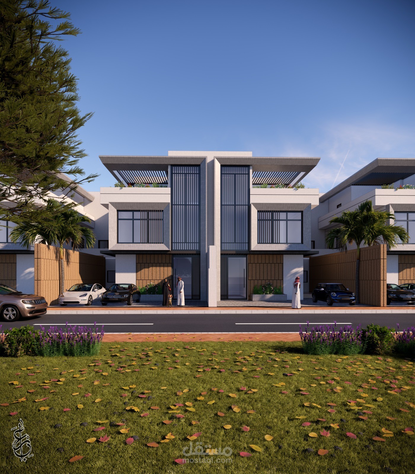 تصميم معماري وتخطيط لمجمع سكني (Compound) - منطقة القصيم