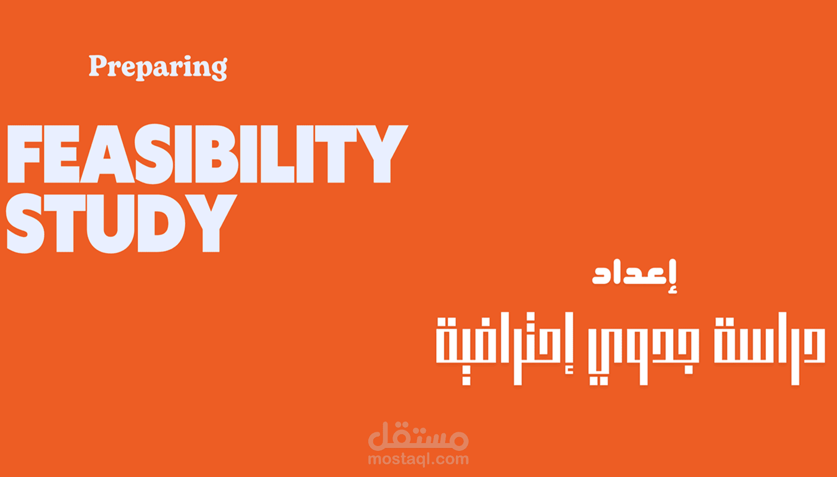 دراسات الجدوى Feasibility Studies