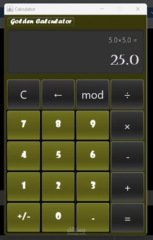 Project Calculator by java