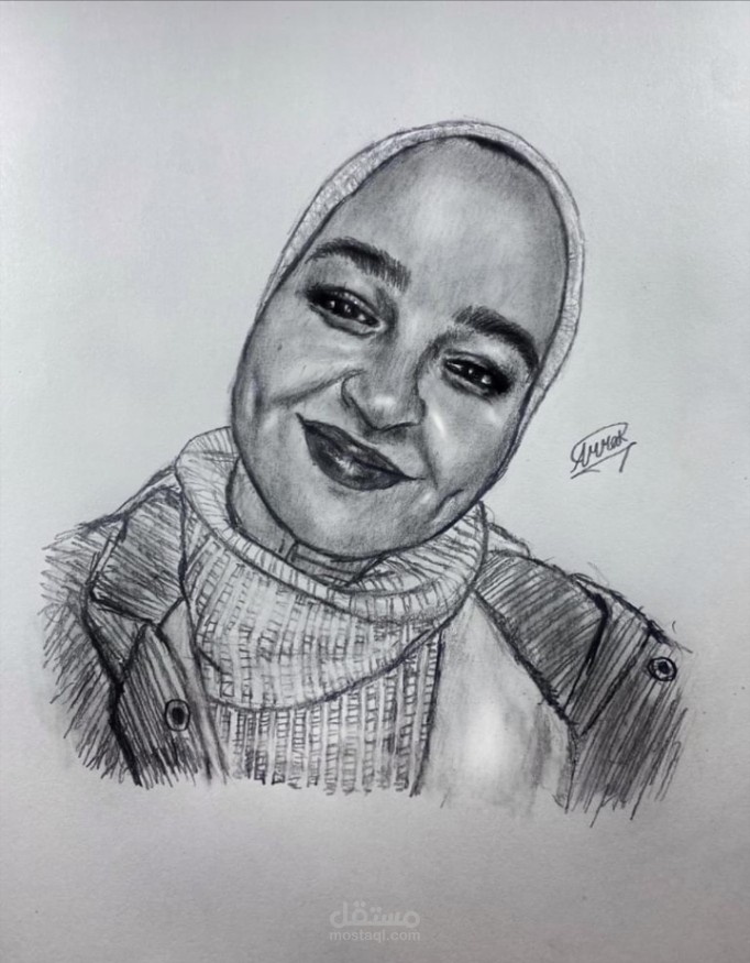 رسم بورتريه رصاص