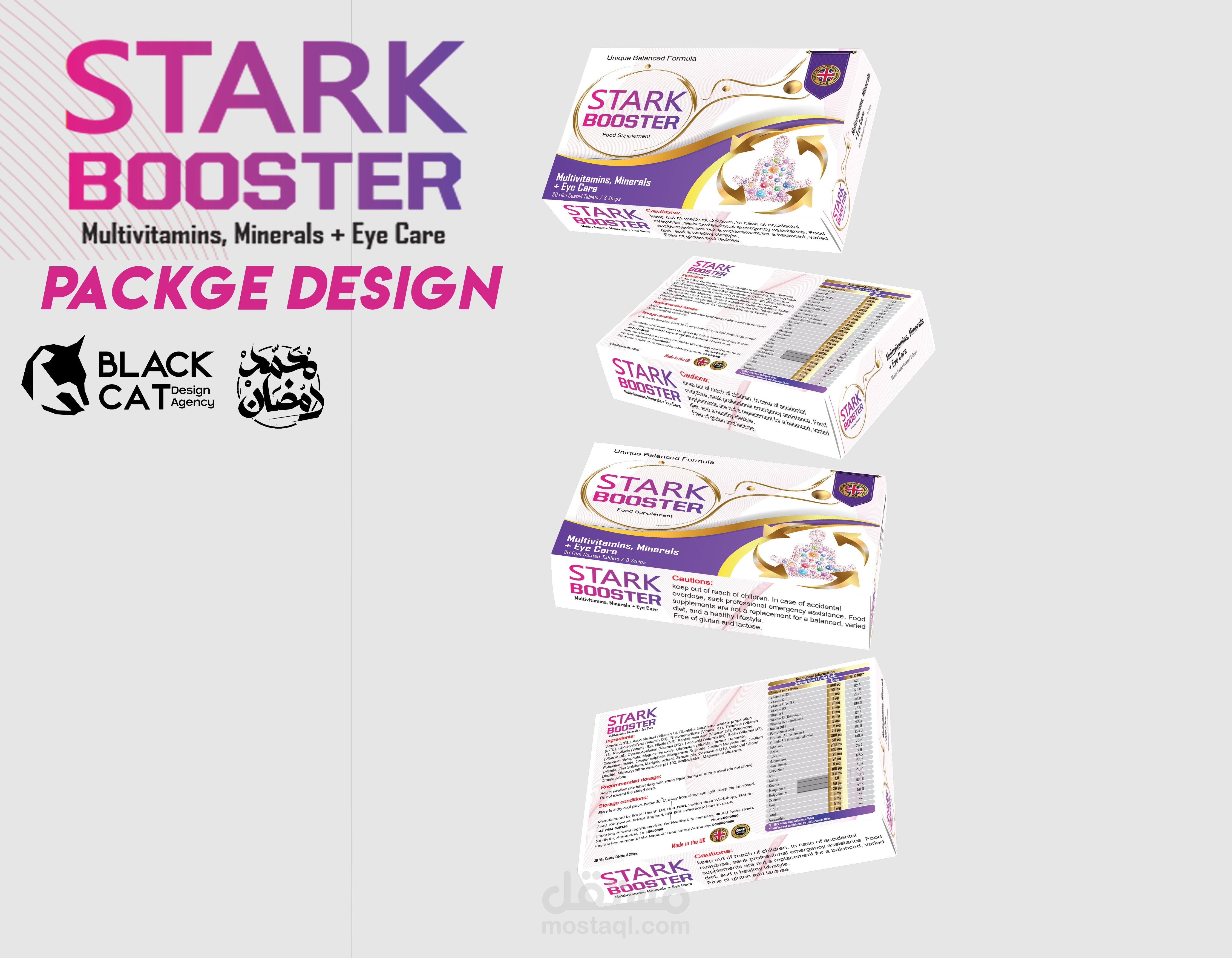 Stark Booster Package Design