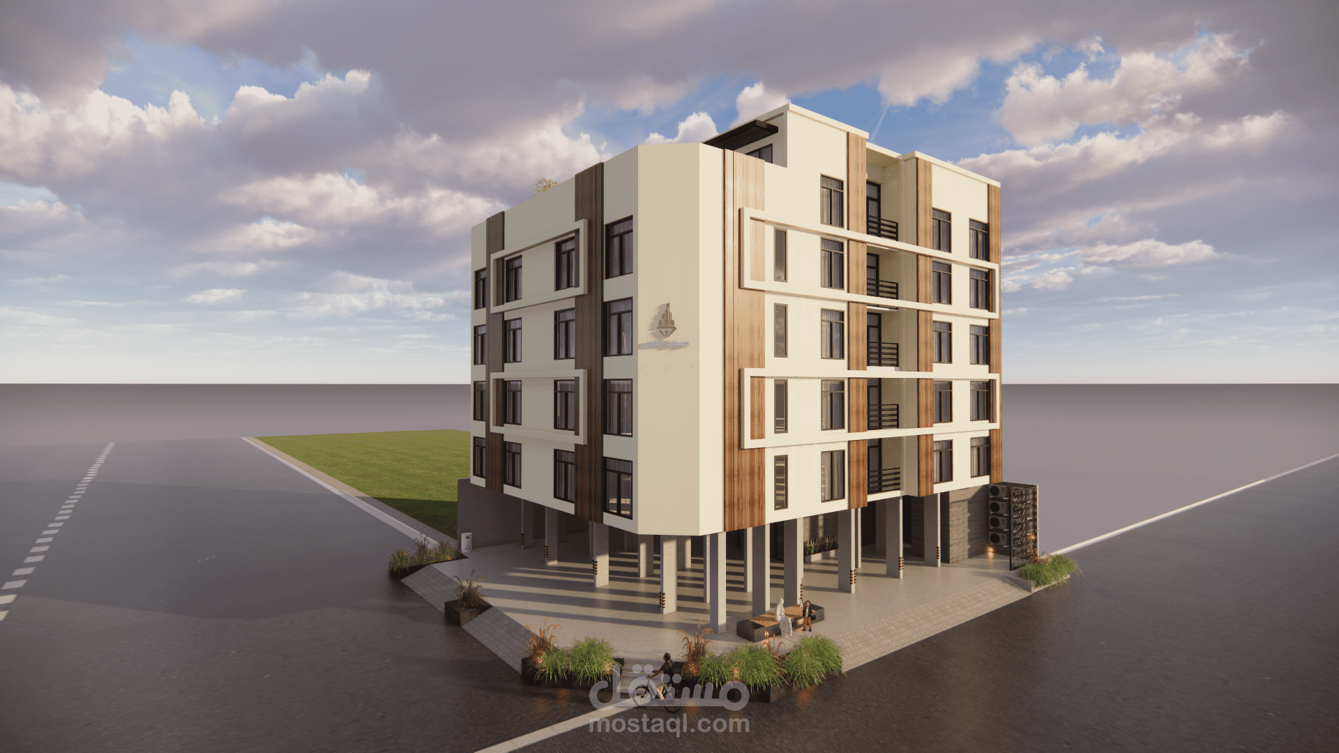 تطوير واجهة عمارة سكنية