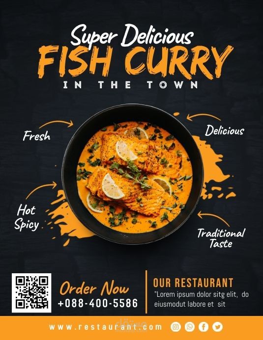 Poster for fish restaurant