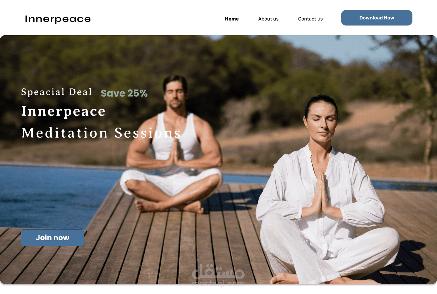 Meditation Landing page