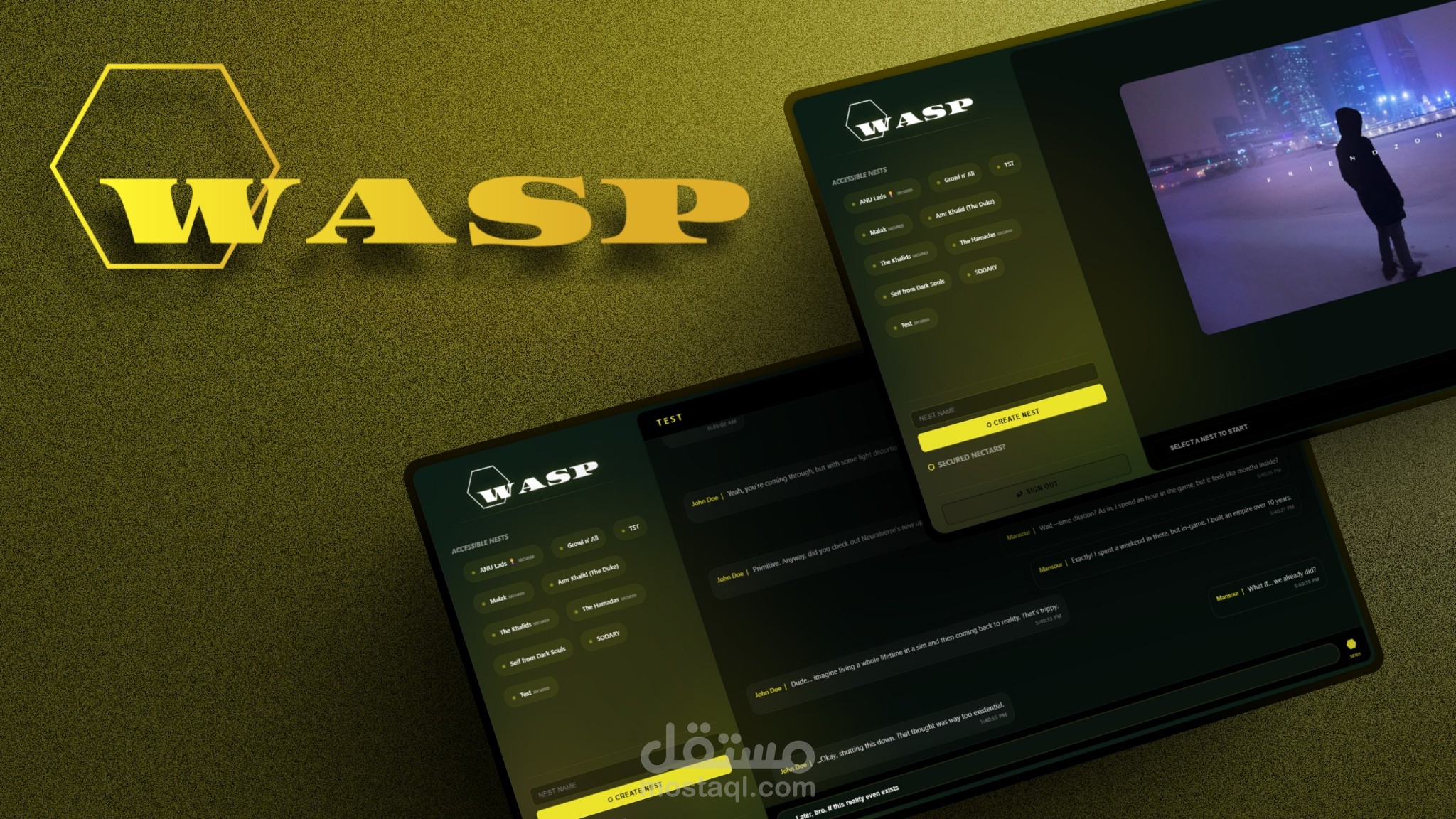 WASP: تطبيق دردشة حديث بنظام الوقت الفعلي باستخدام Next.js و Socket.io.