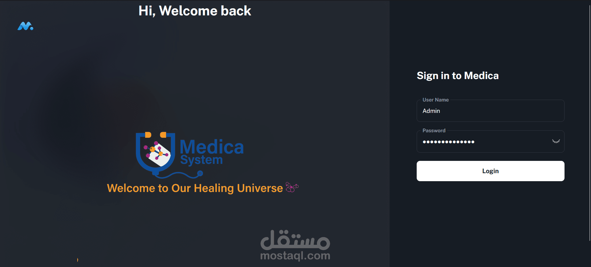 Medica Admin Panel