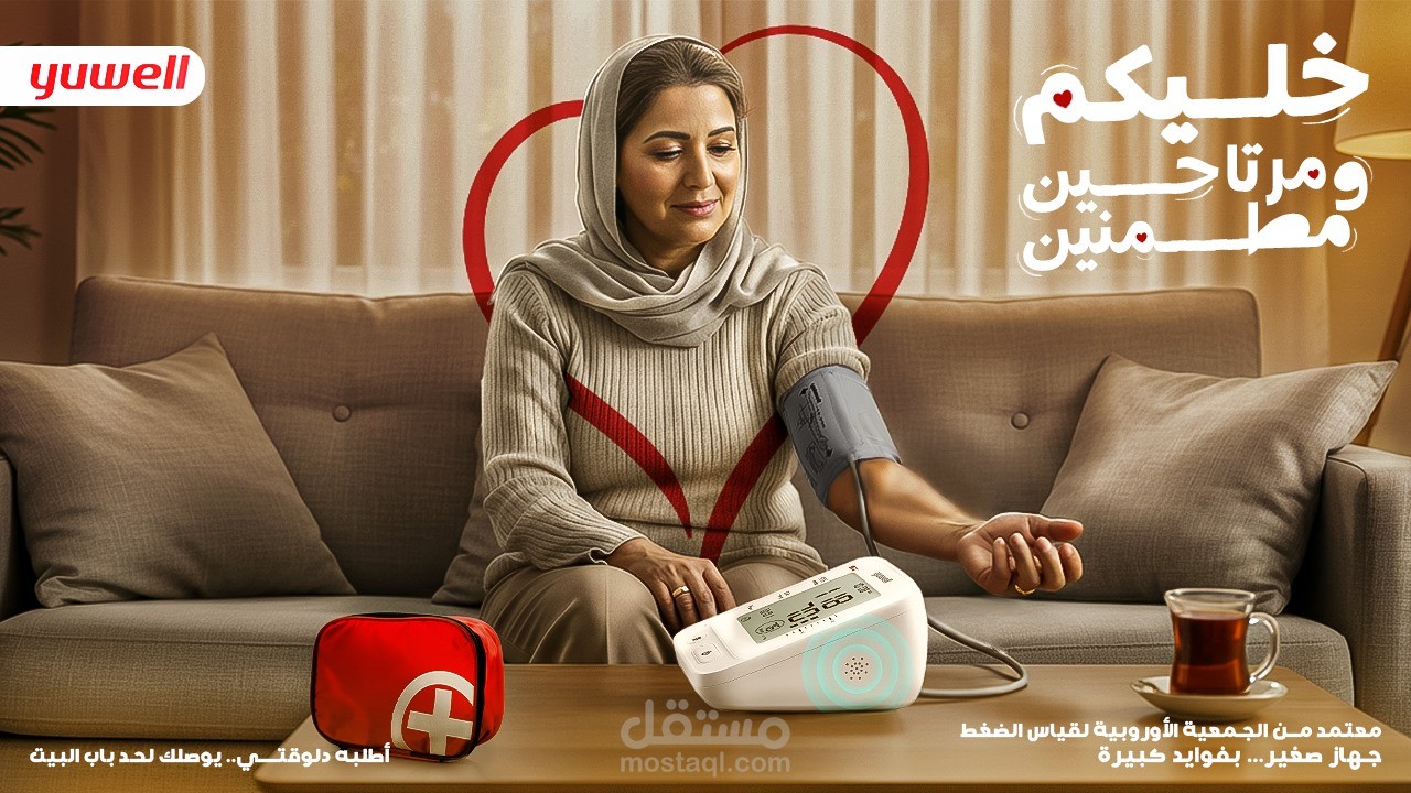 حملة إعلانية لجهاز قياس الضغط
