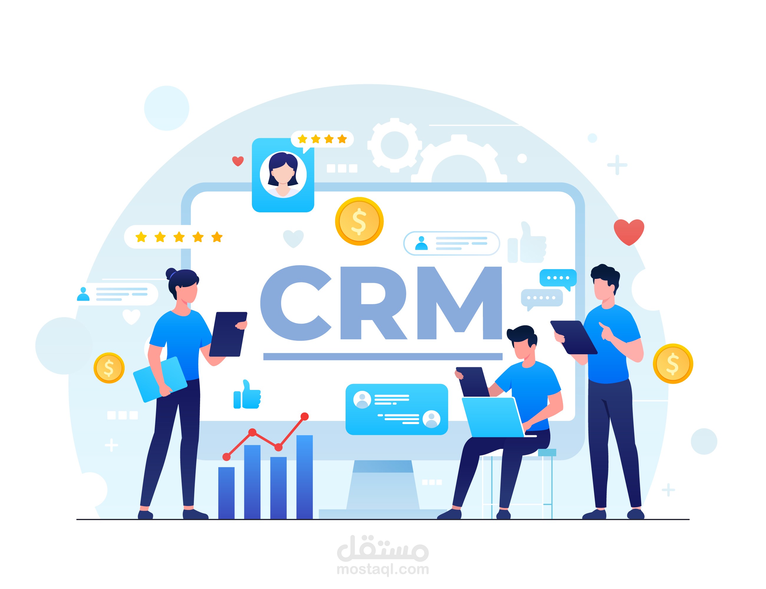 سيستم crm + erp لادارة الاعمال