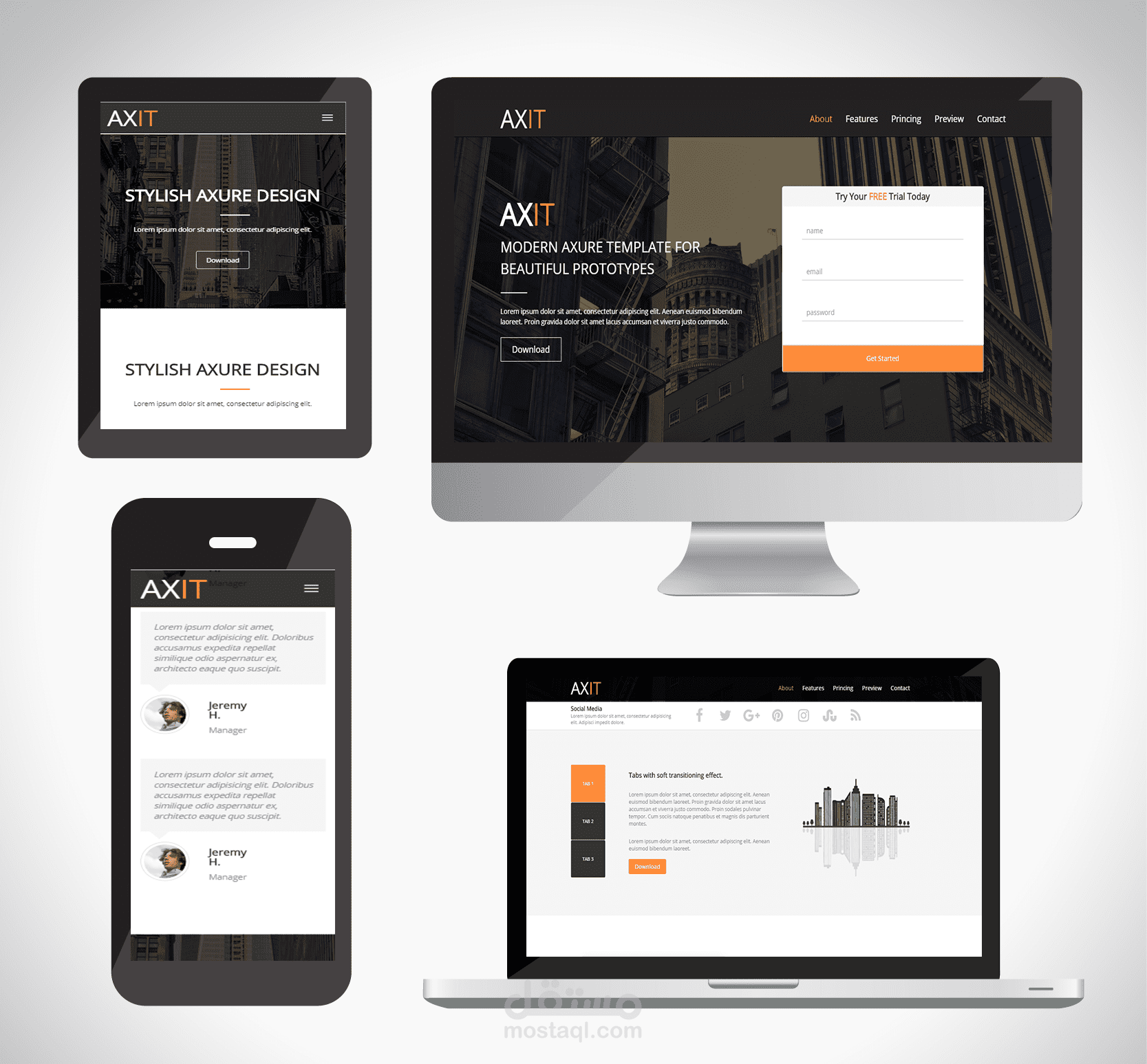 LandingPage BS3 -Full Responsive