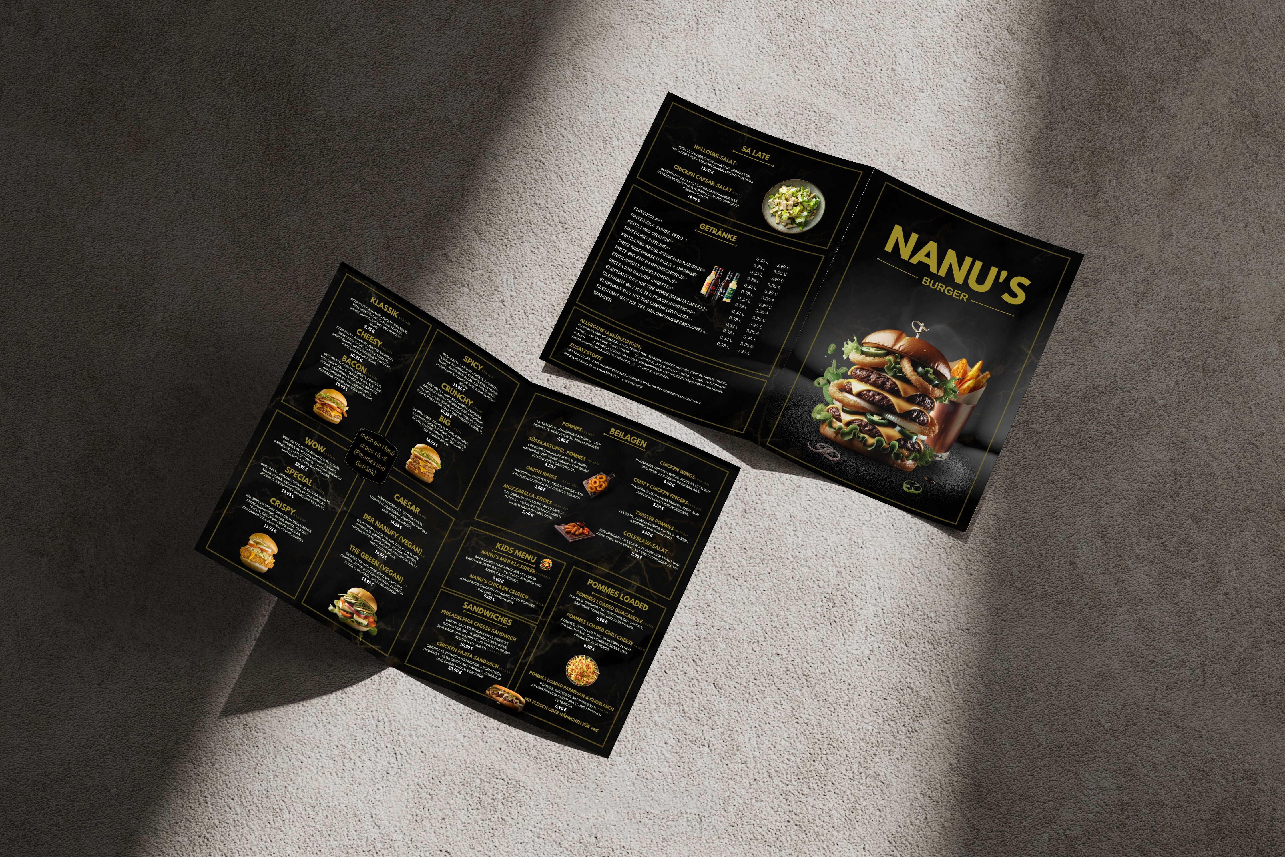 German Restaurant Menu Design