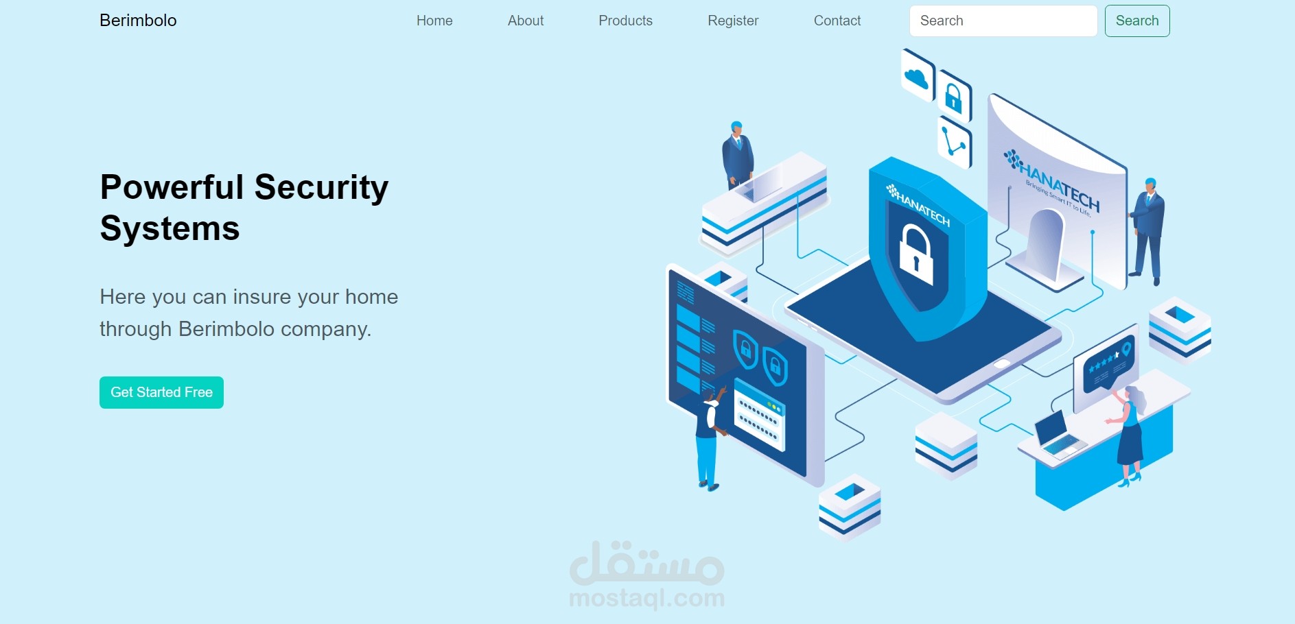 Cybersecurity and Smart Protection Website Interface
