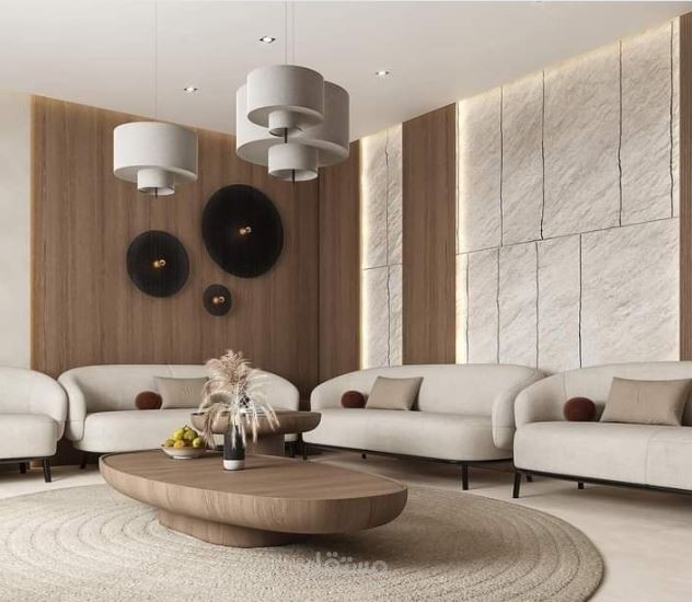 تصميم غرفة معيشة بوحدة سكنية