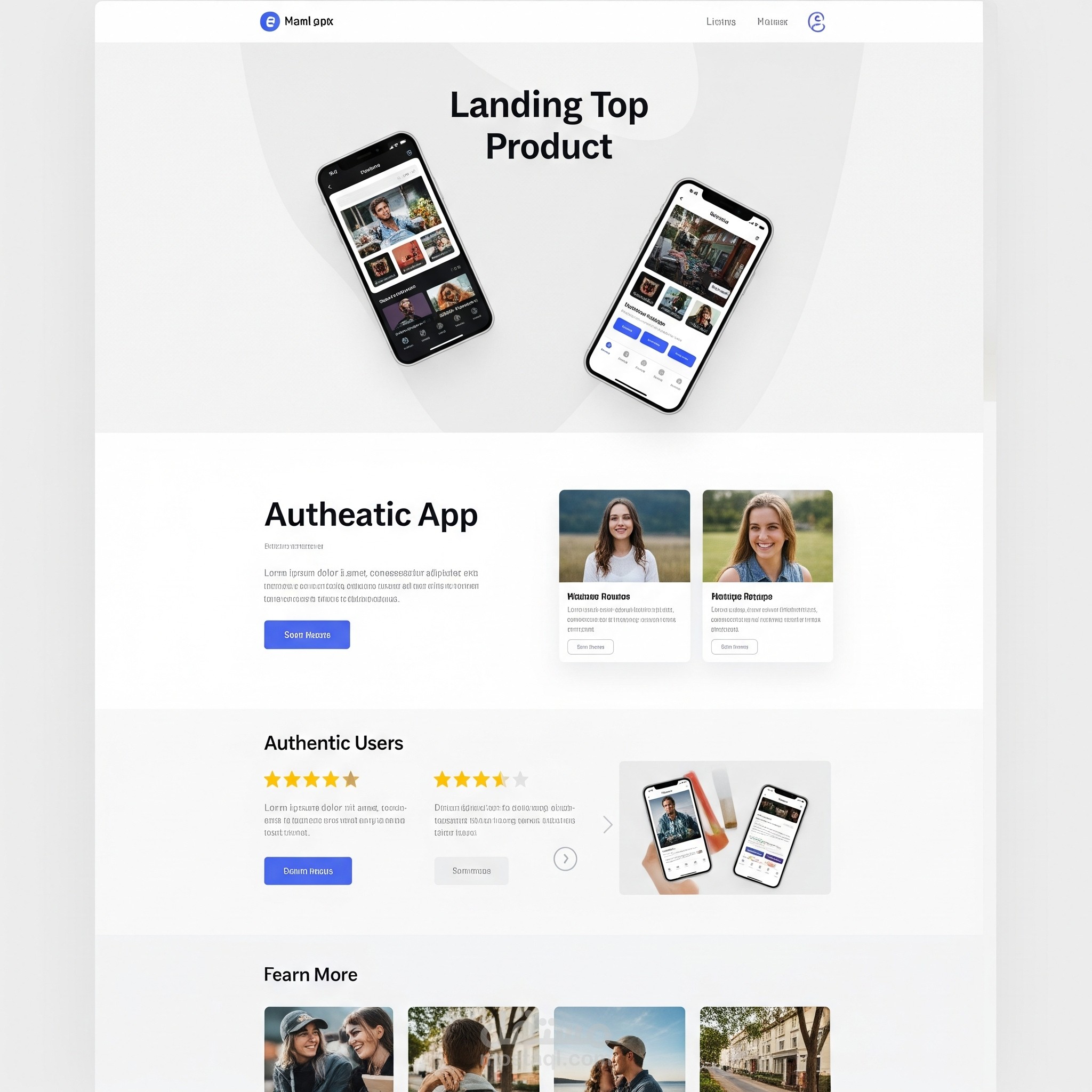 تصميم صفحة هبوط (Landing Page) لمنتج رقمي
