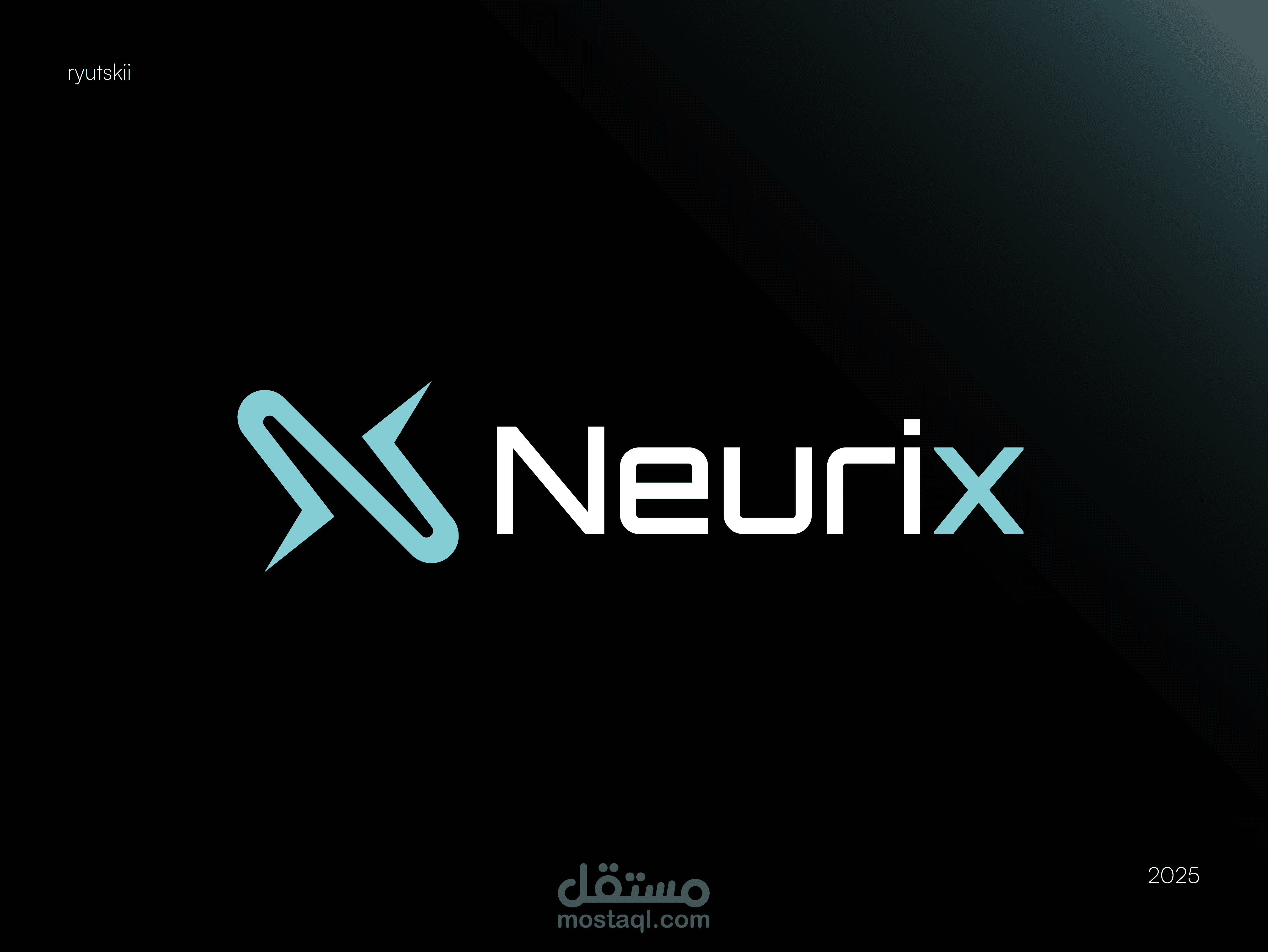 AI startup logo design " Neurix"