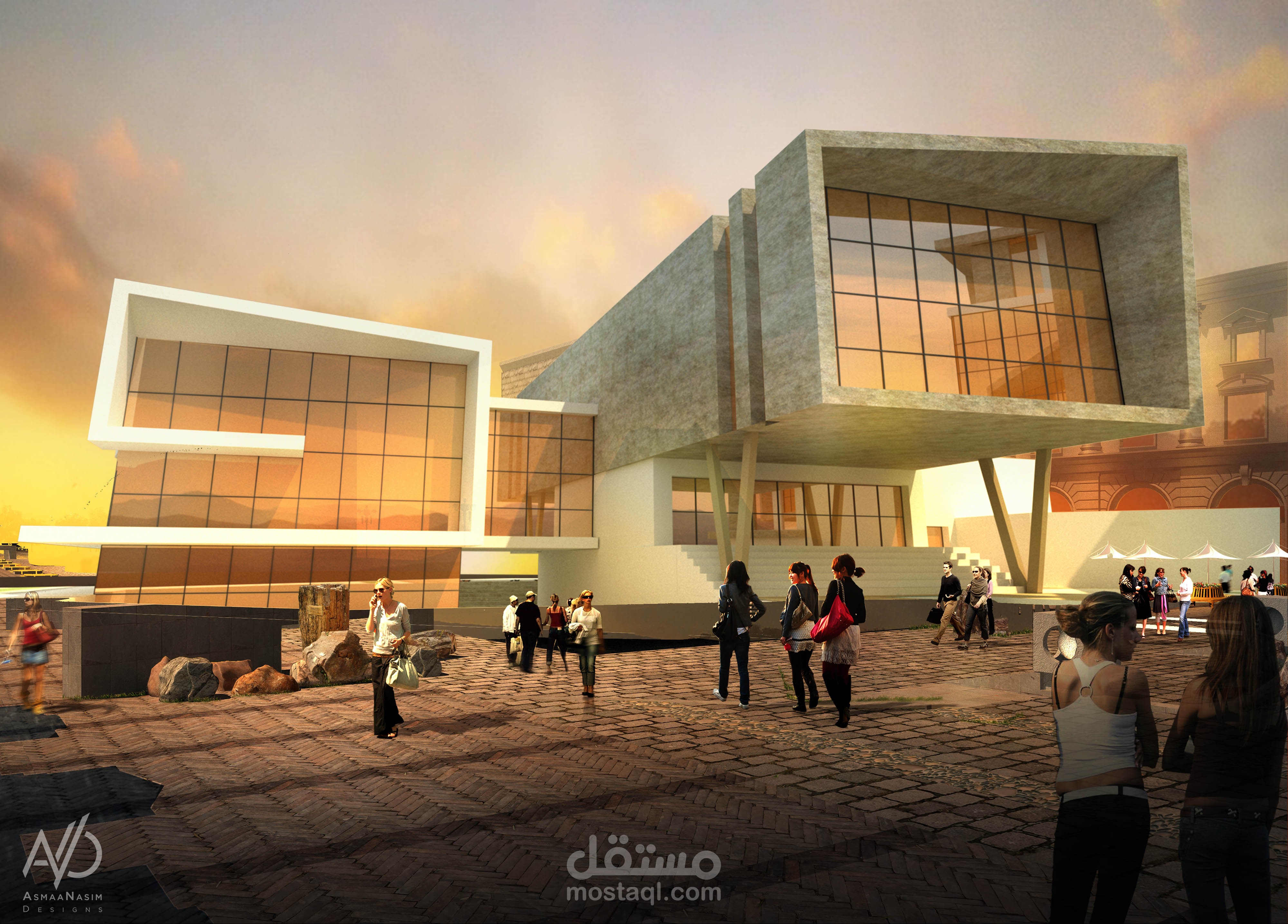 تصميم مركز ثقافي