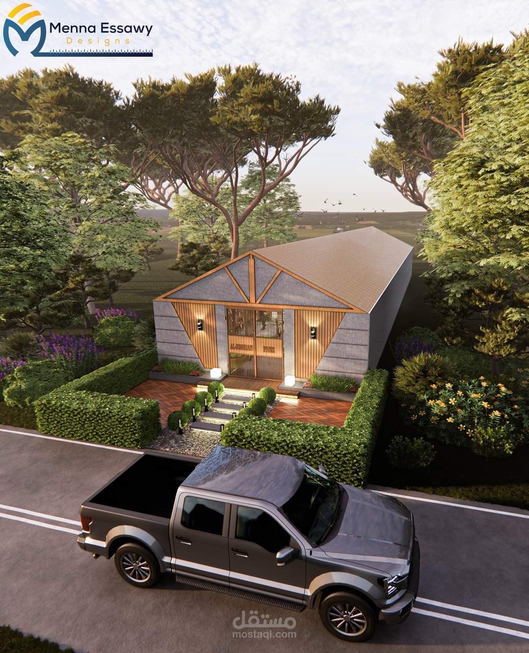 تصميم مزرعة خاصة بدولة الامارات