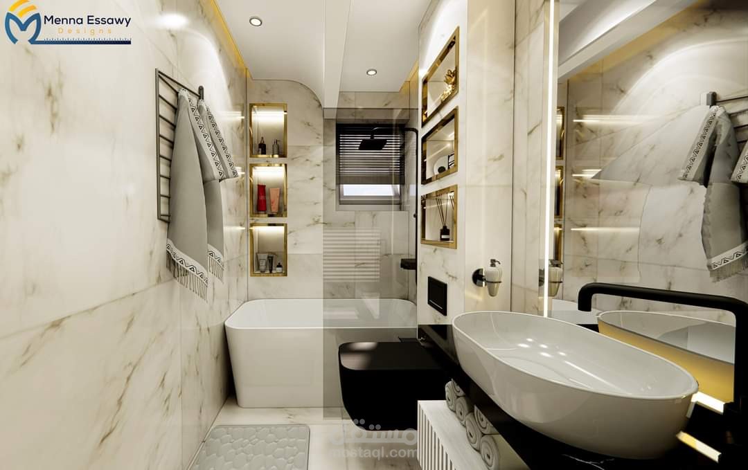 تصميم حمام رئيسي