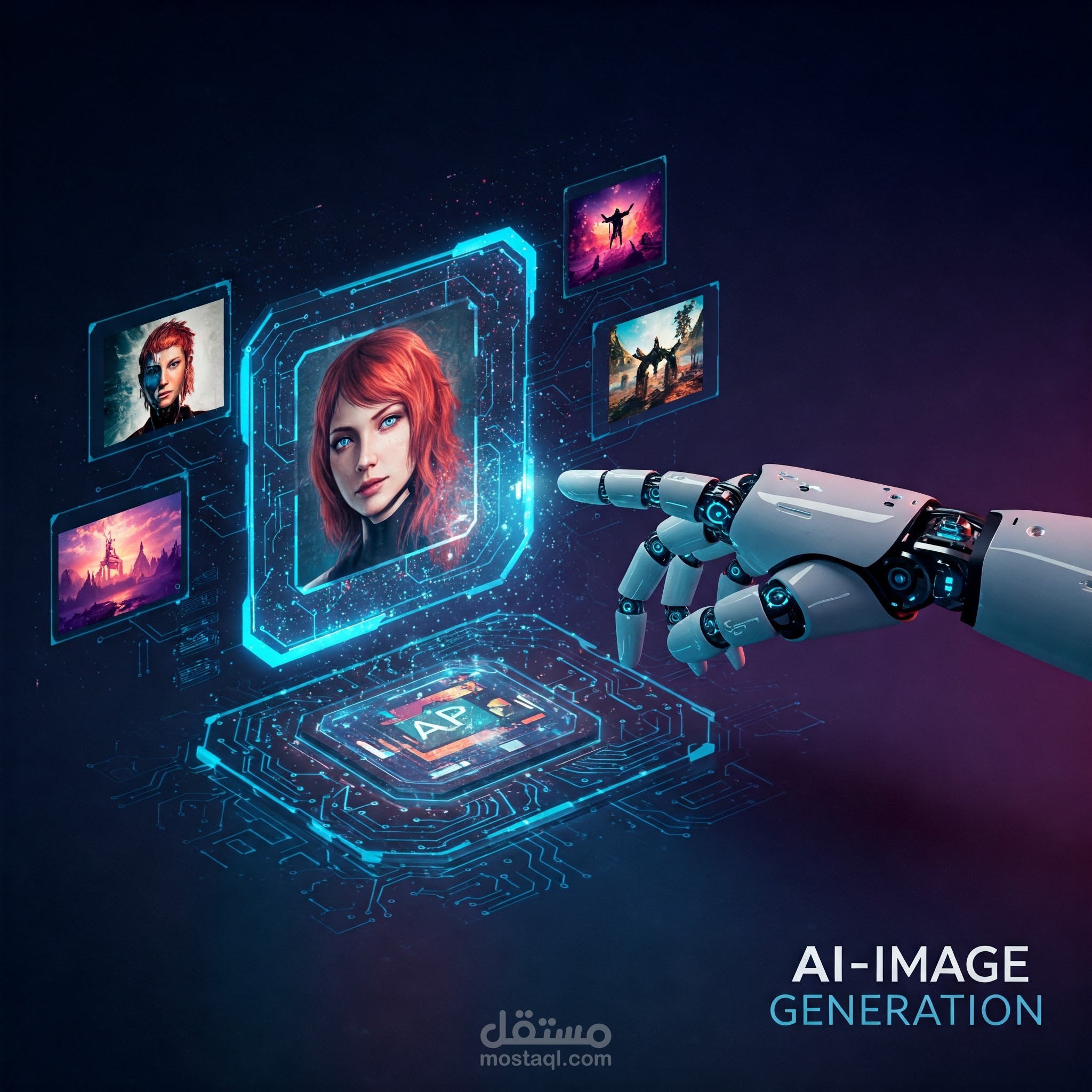 إنشاء صور لقصص أطفال ومناظر