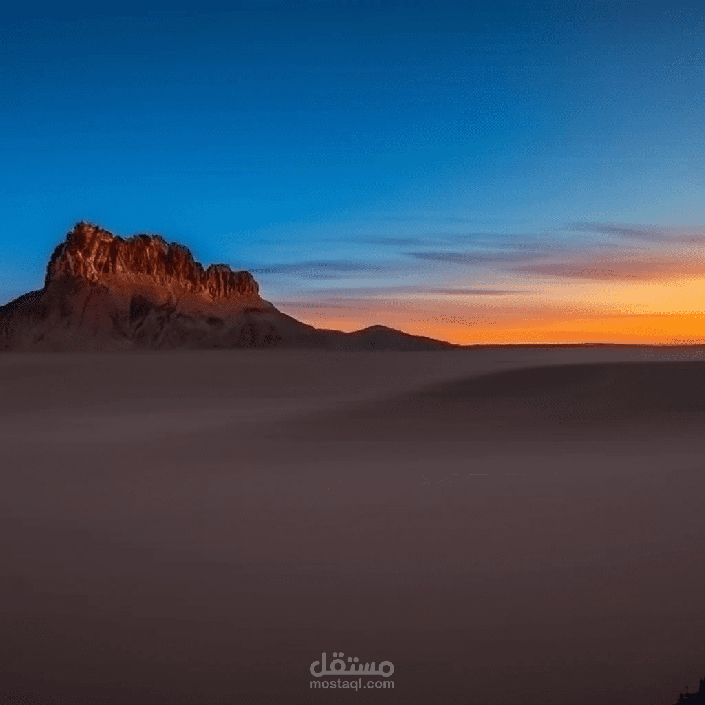 عمل صورة  صحراء landscape   بااذكاء الاصطناعي