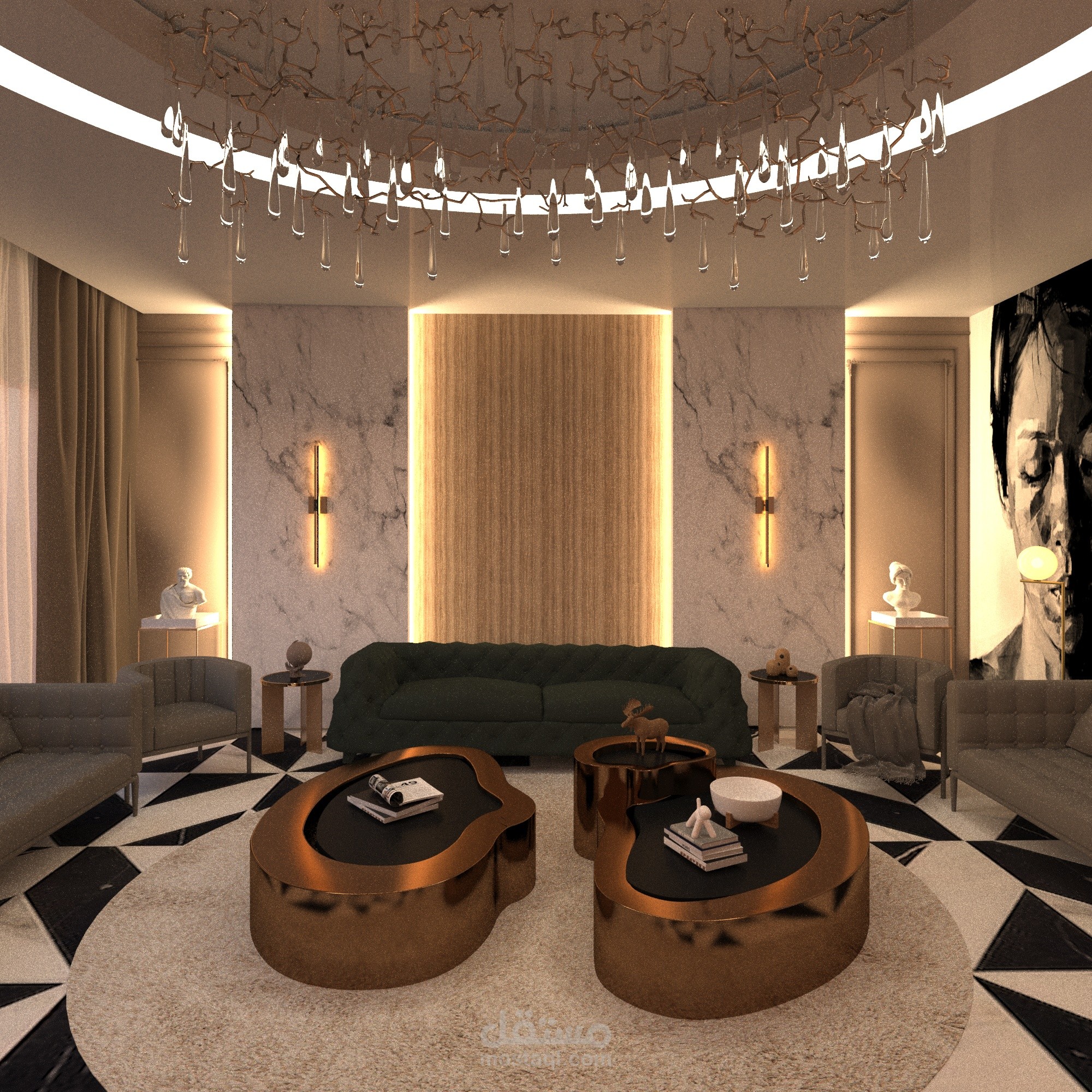 تصميم صاله