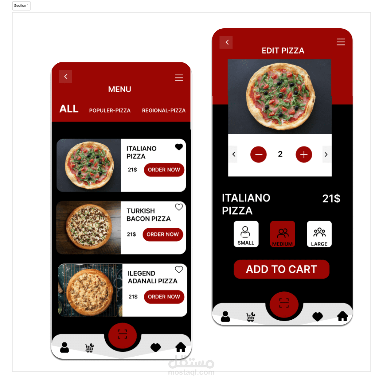 Menu Mobile App