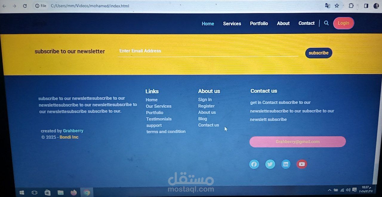 Responsive Landing Page