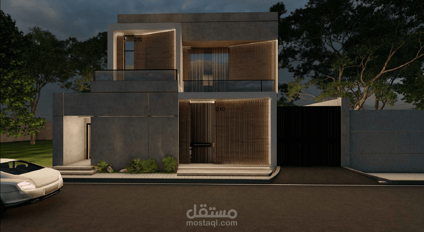 التصميم و الإخراج المعماري لفيلا - السعودية -