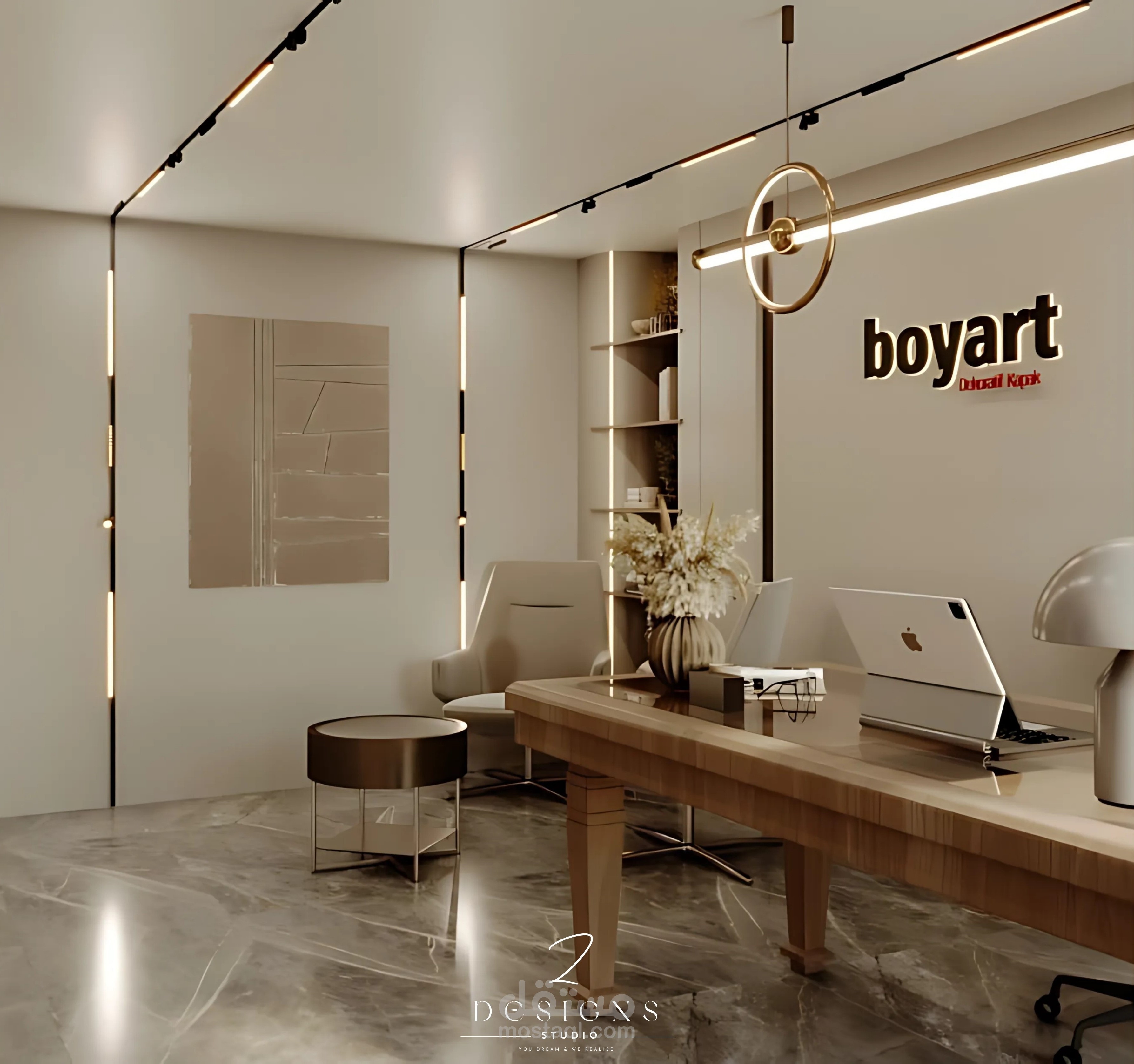 تصميم لمكتب كامل