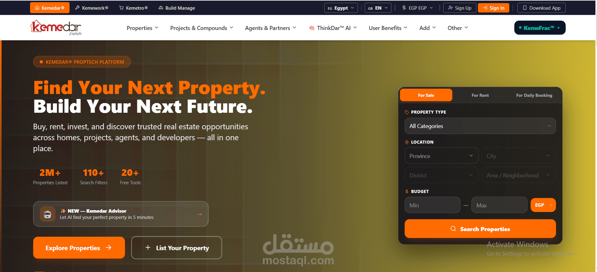 kemedar platform