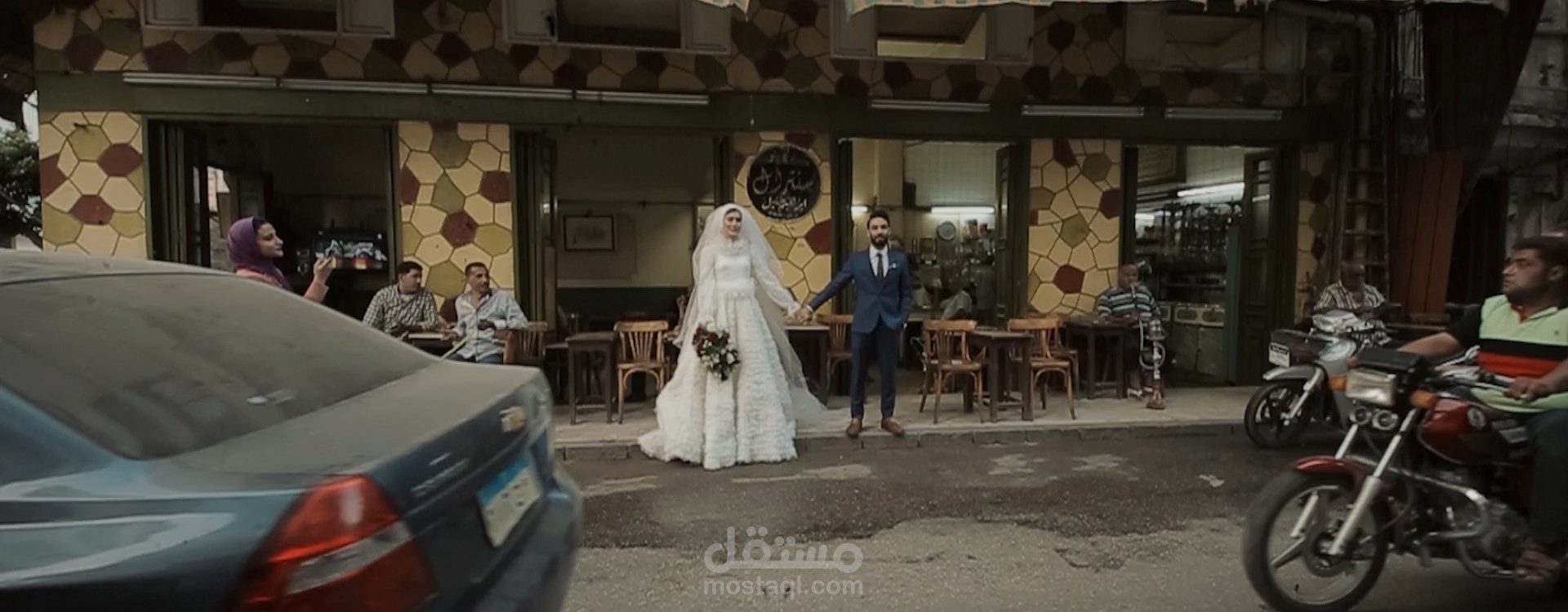 Wild photographer and deer