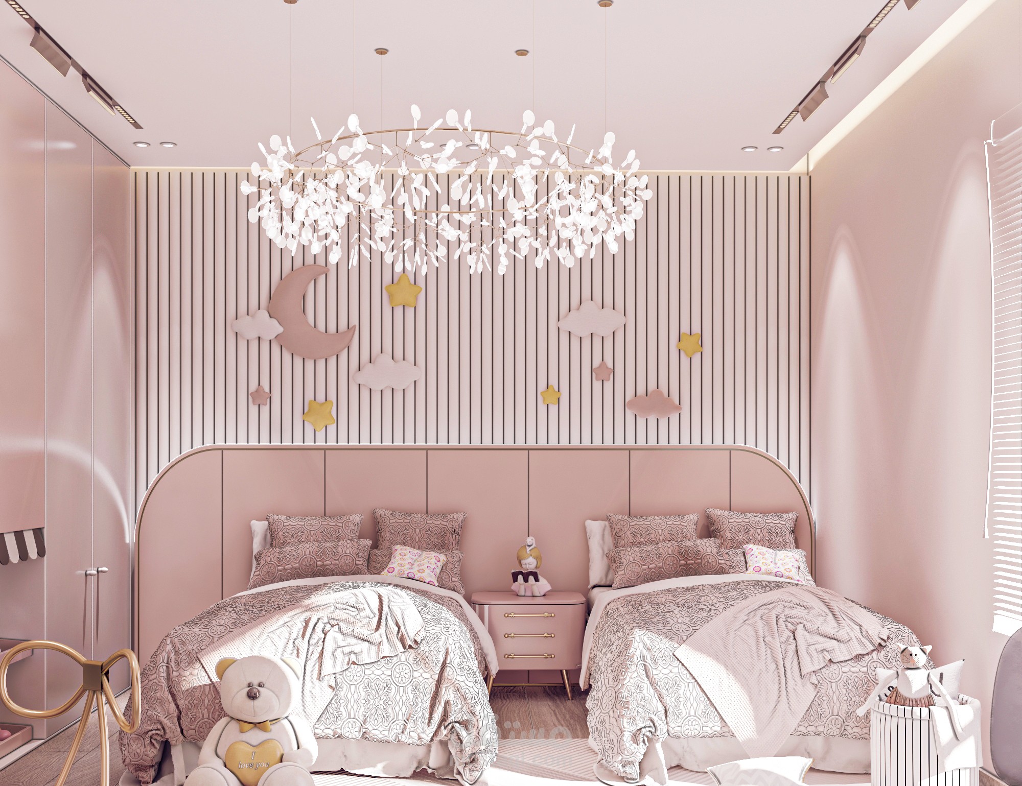 غرفه نوم اطفال بتصميم مميز
