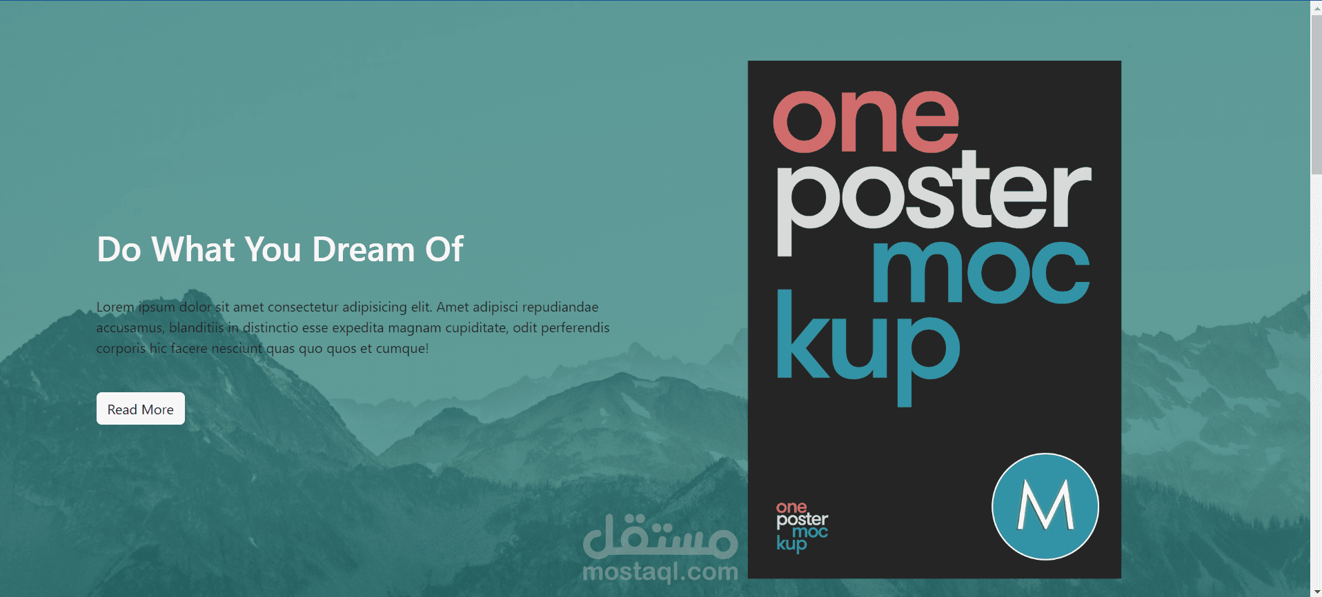 تصميم صفحة هبوط بسيطة باستخدام bootstrap