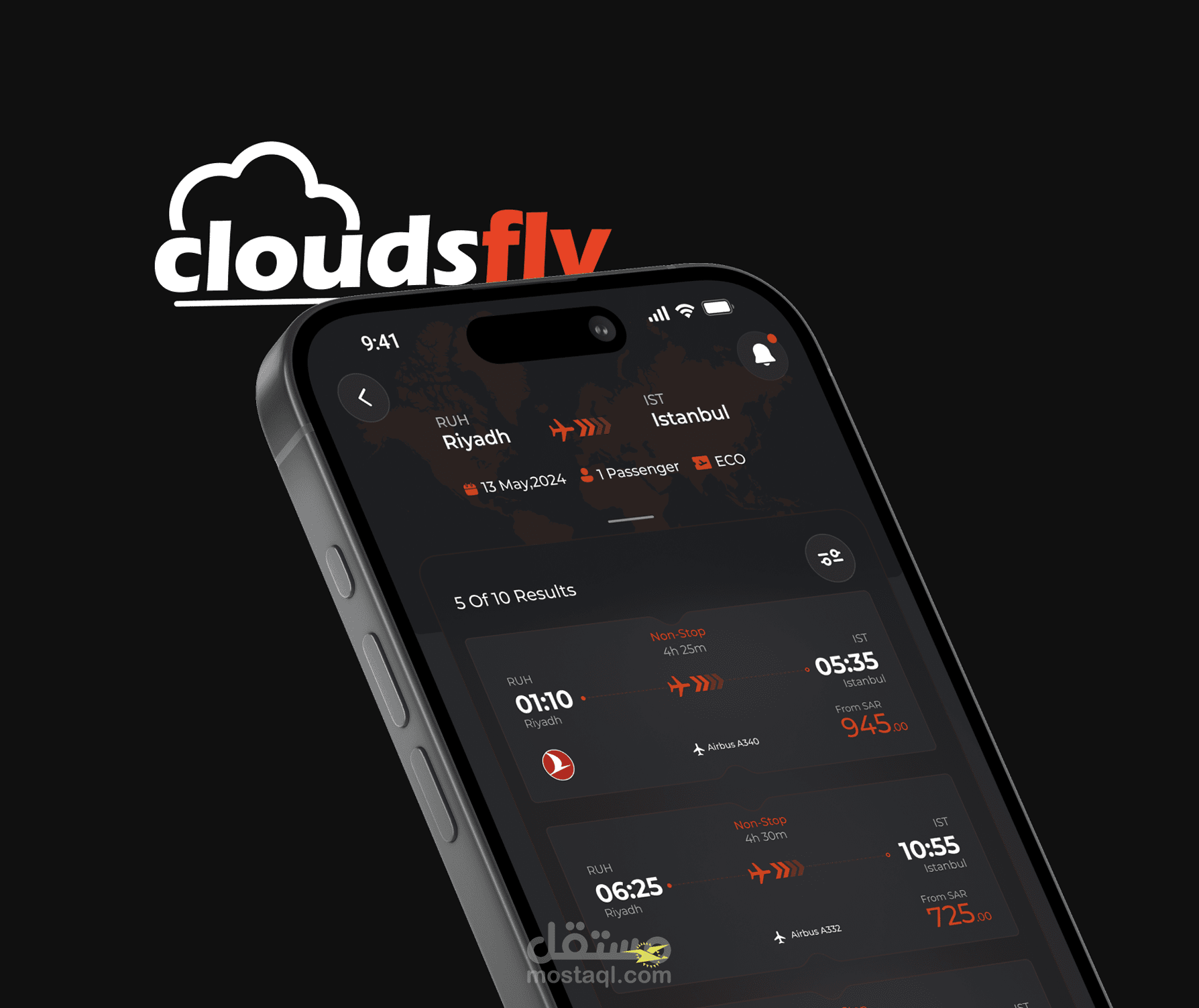 CloudsFly - Flight Booking Mobile App