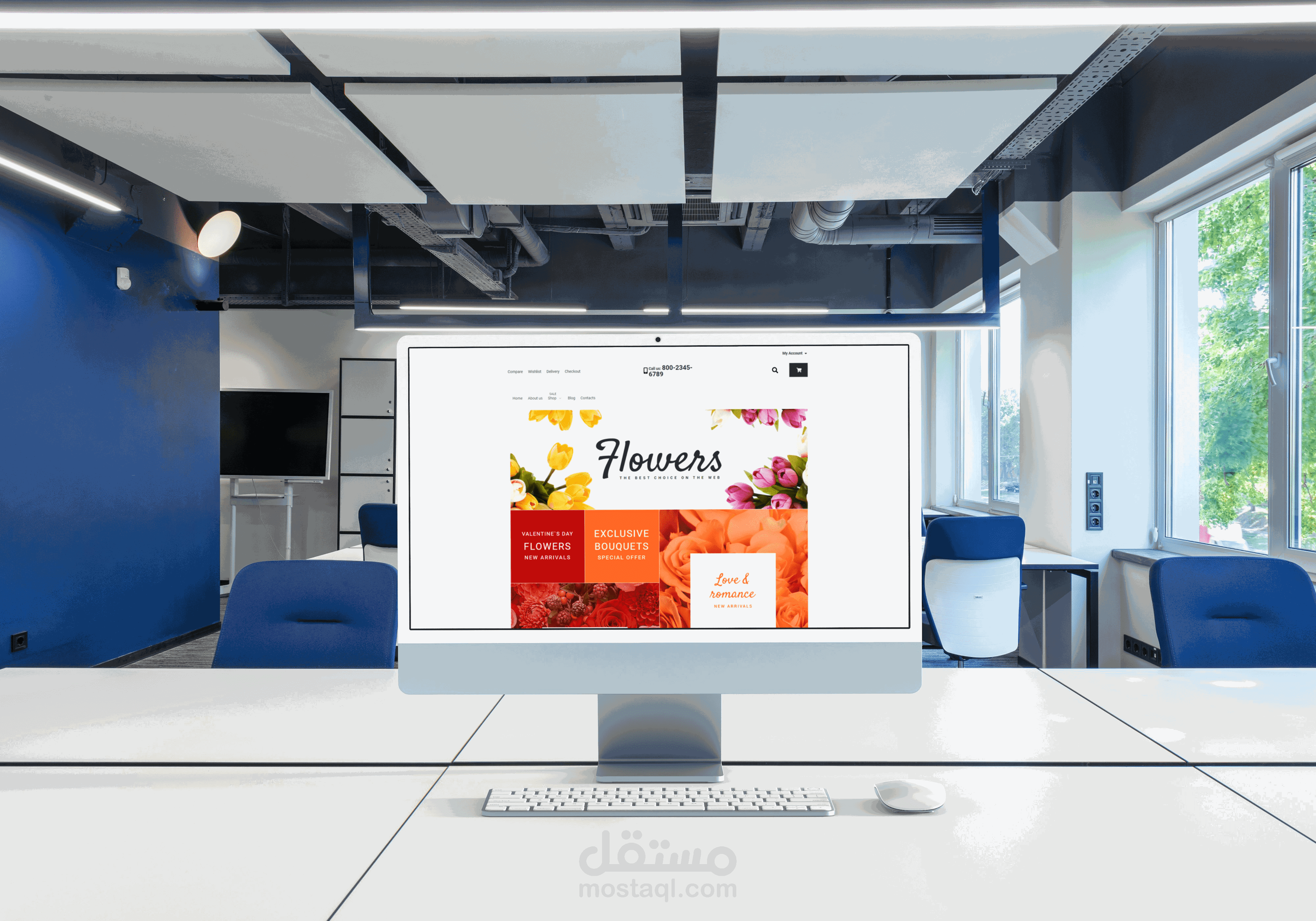 Wordpress Flower Shop Website | موقع لمتجر زهور باستخدام ووردبريس