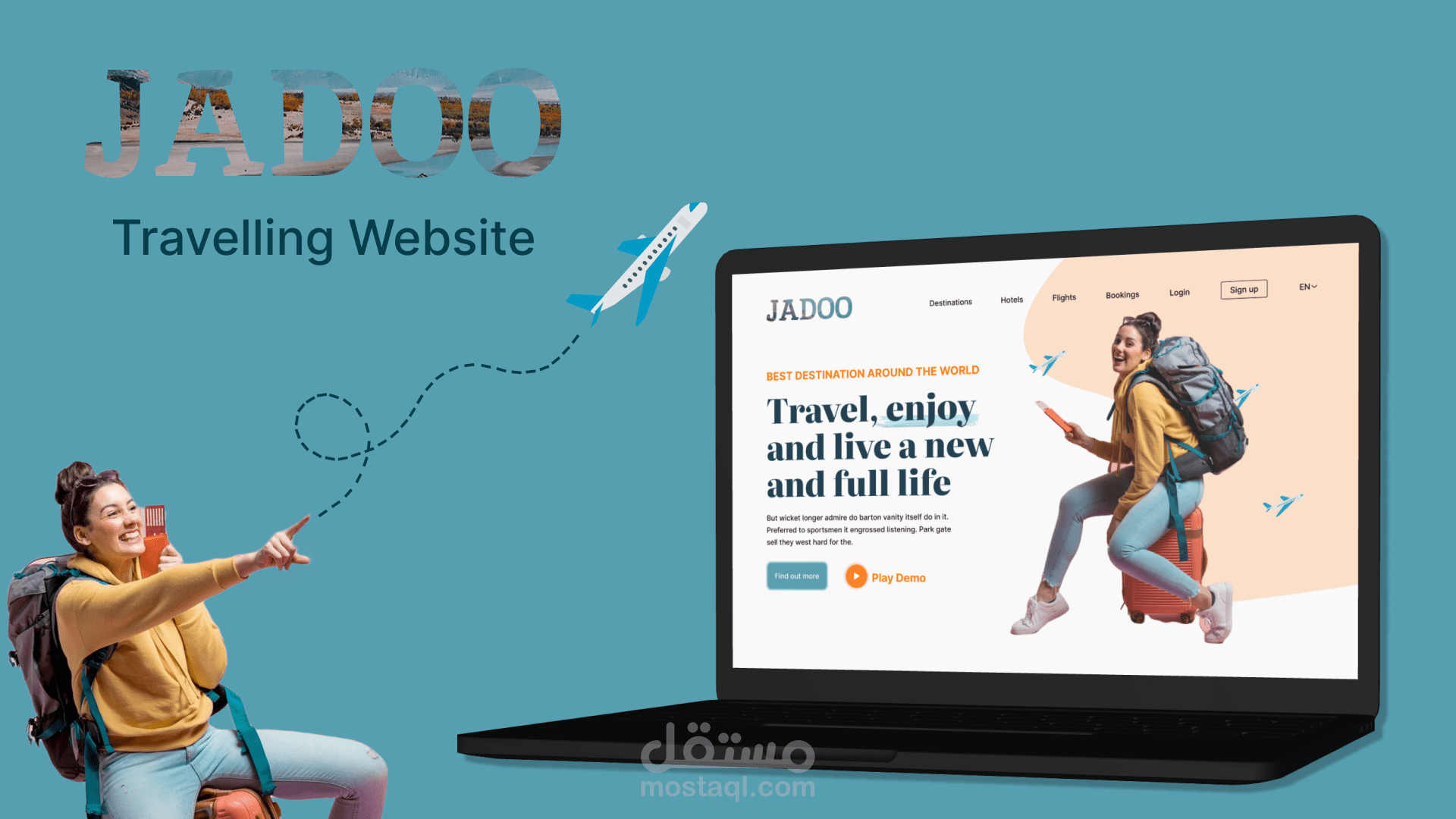 Landing Page for Travelling website (صفحة هبوط ل موقع سفر)