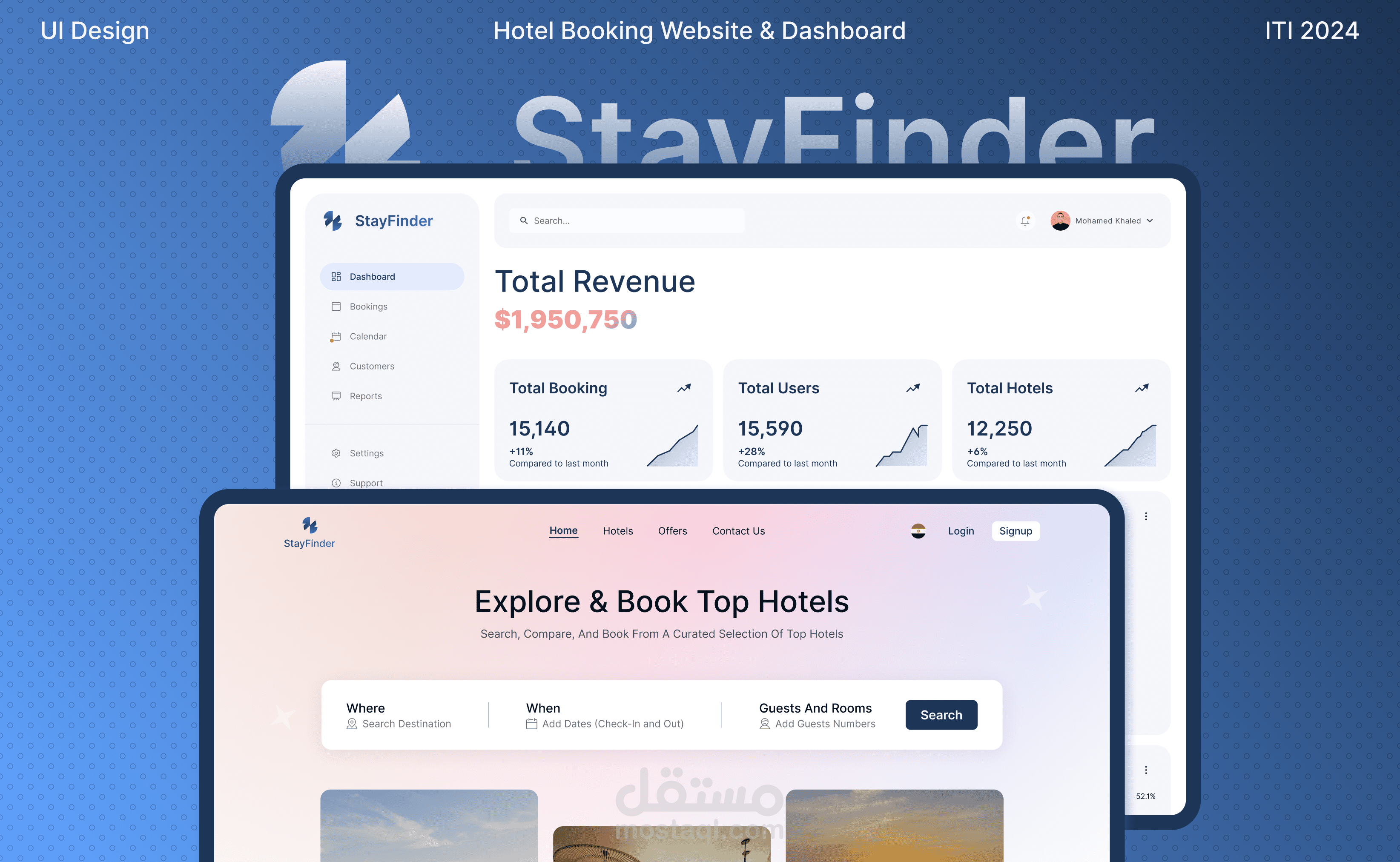 تصميم موقع عالمي لحجز الفنادق