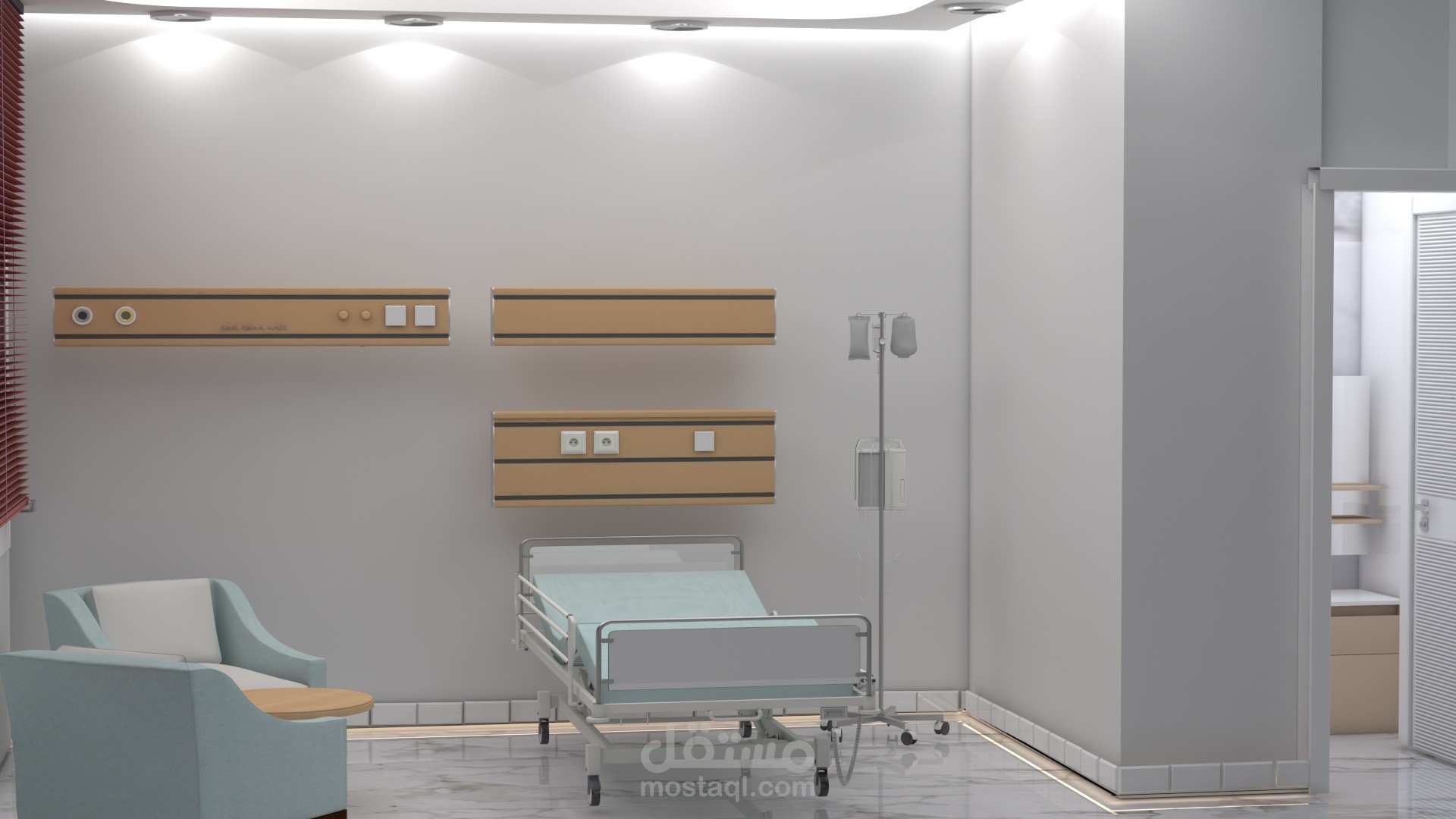 تصميم داخلي لمجمع طبي