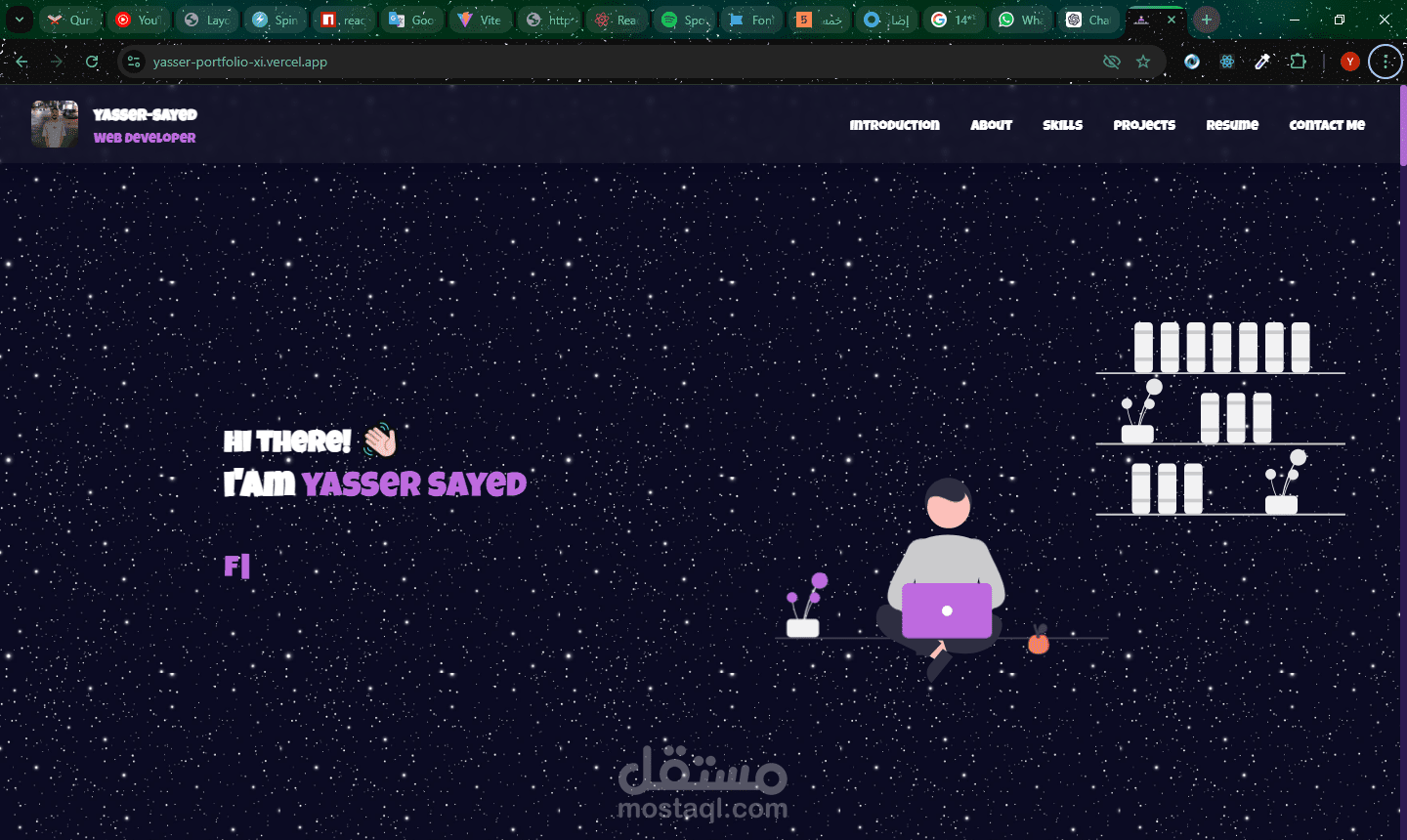 معرض اعمالي (portfolio)