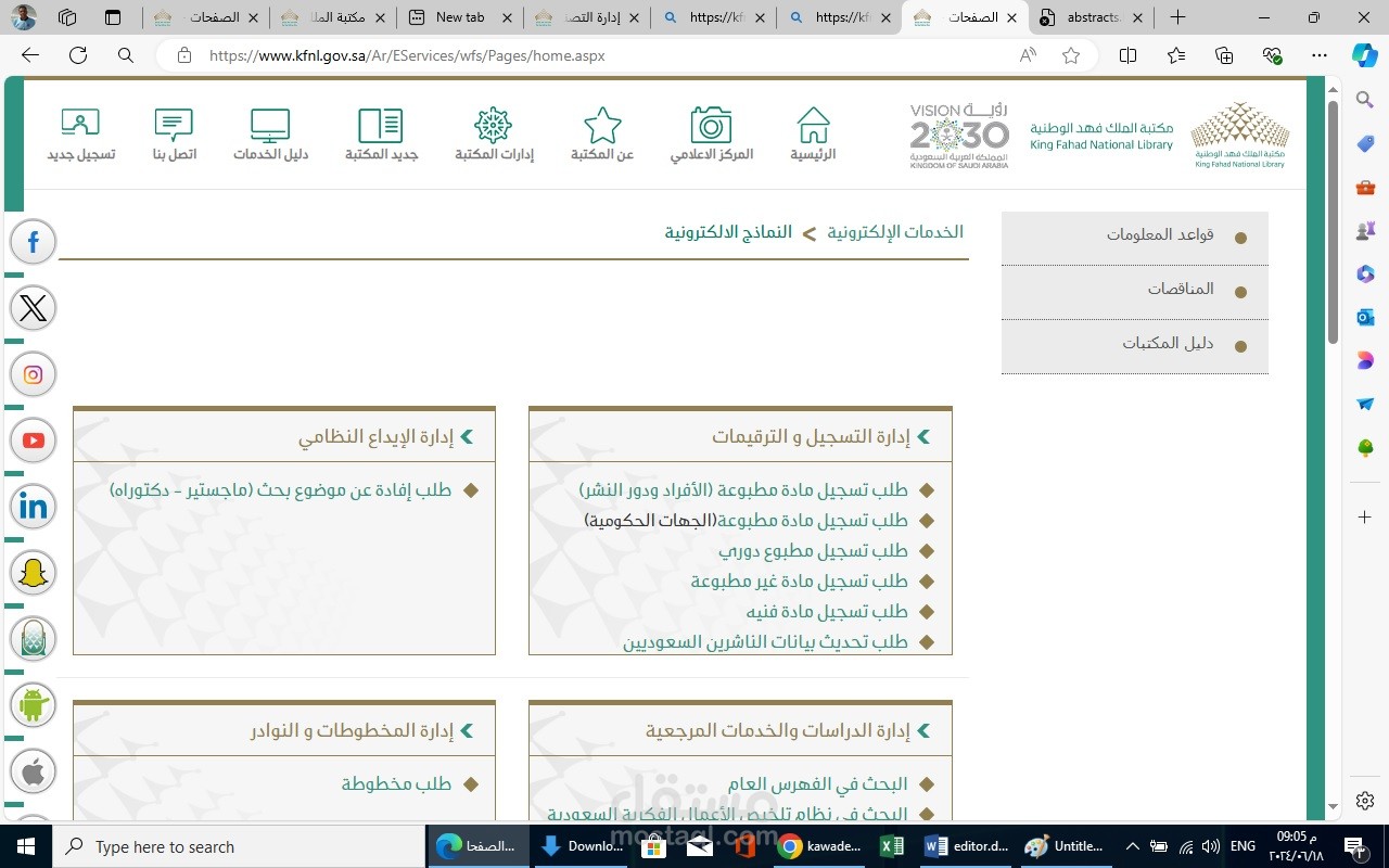 تلخيص الاعمال الفكريه السعوديه مكتبة الملك فهد