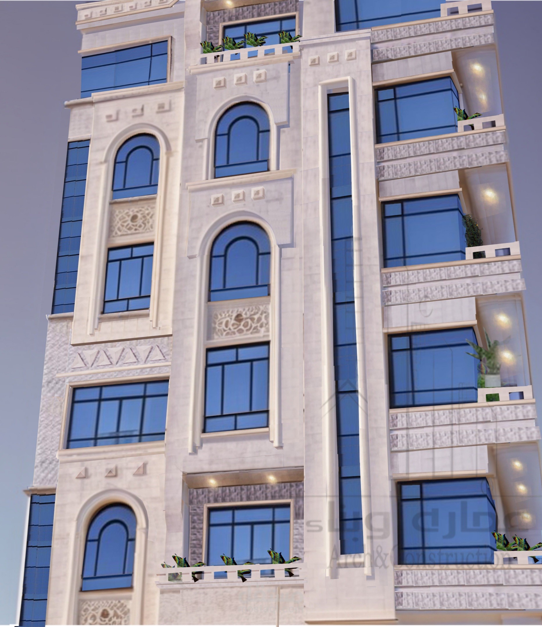 تصميم عماره سكنيه متعددة الطوابق