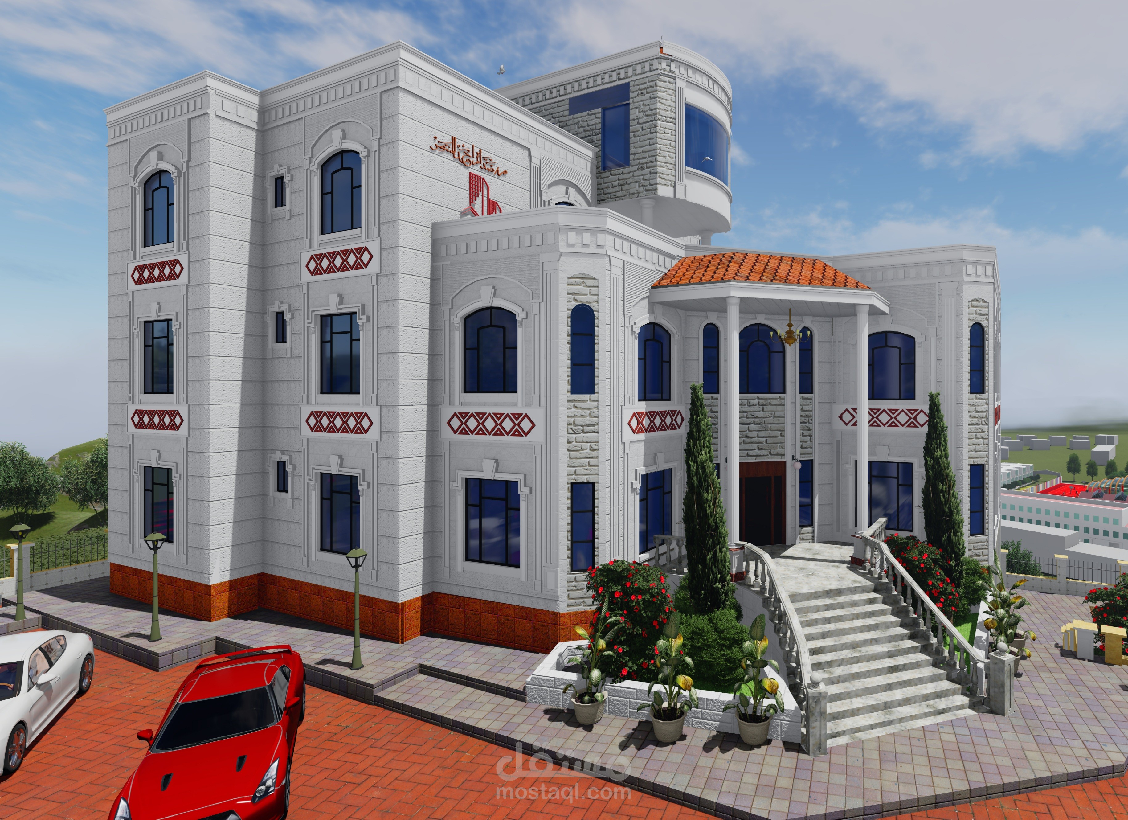تصميم فيلا سكنيه فاخره كلاسيك نيو