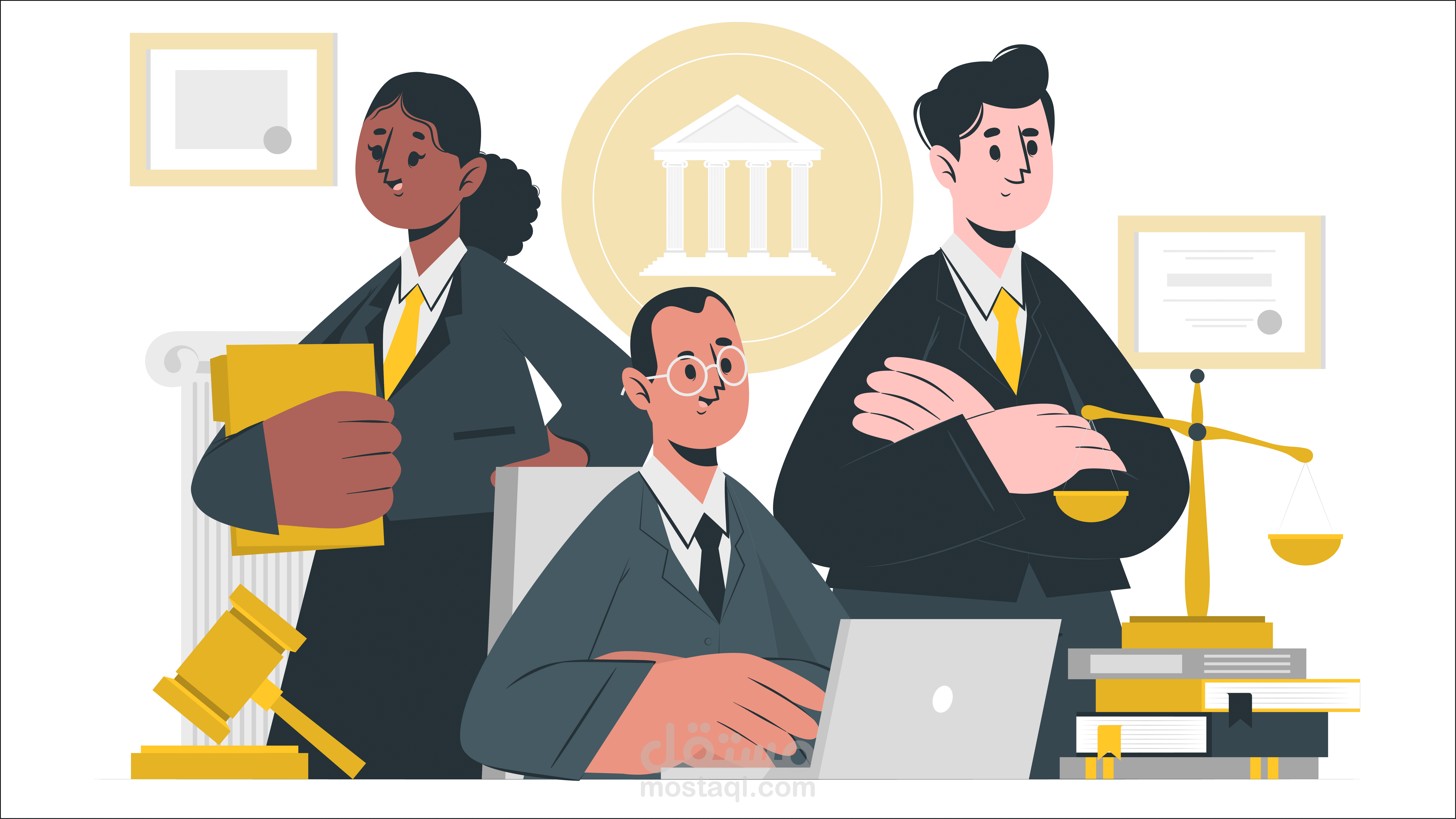 فيديو موشن جرافيك احترافي لخدمات مكتب المحاماة