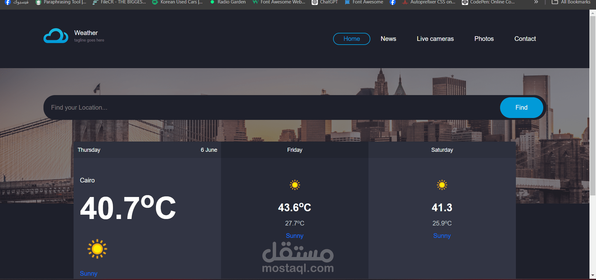 Weather Website